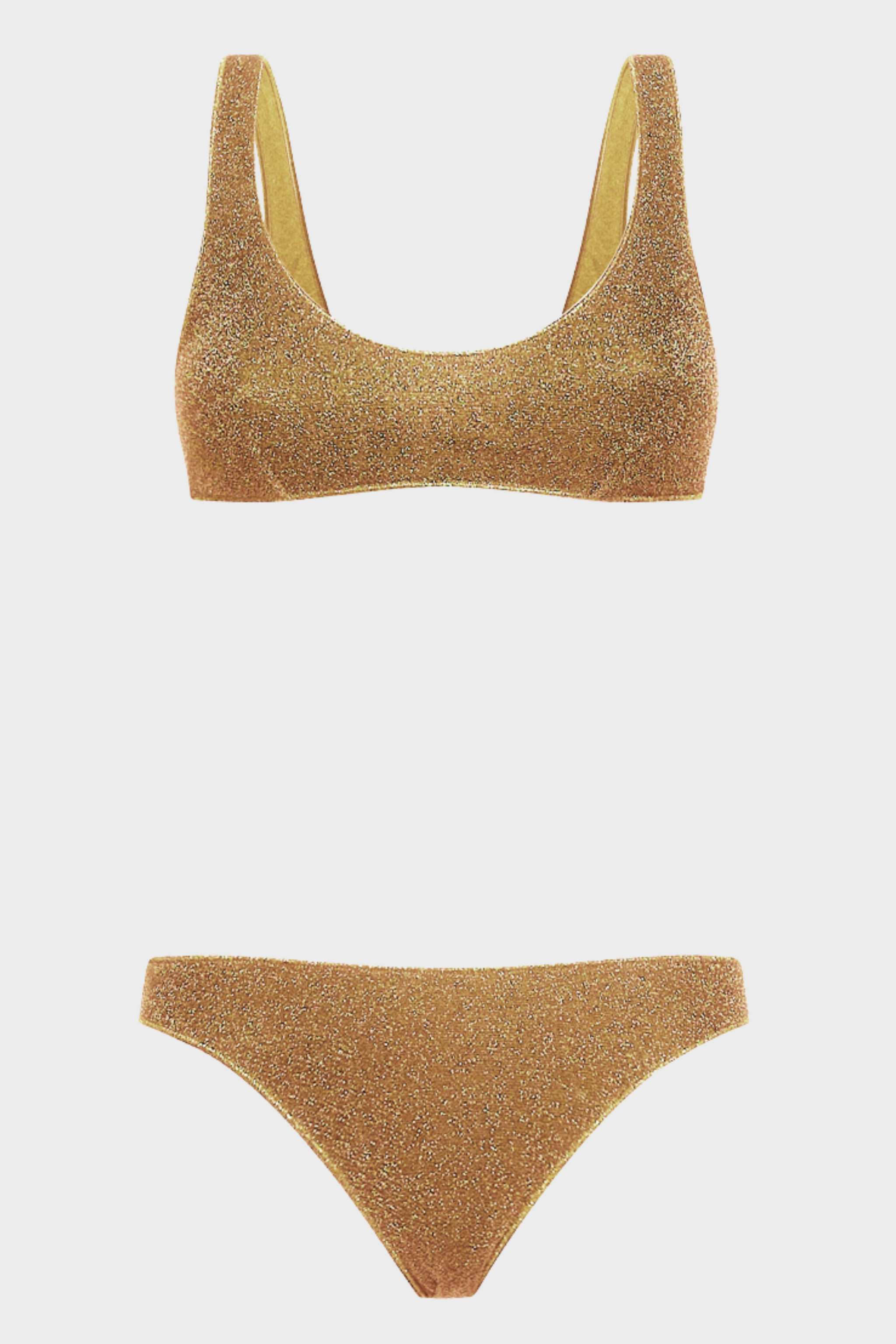 ワンピース水着 Oseree SS25 LUMIERE LUREX SPORTY MAILLOT (LIS250 GOLD) Lumière Sporty Maillot