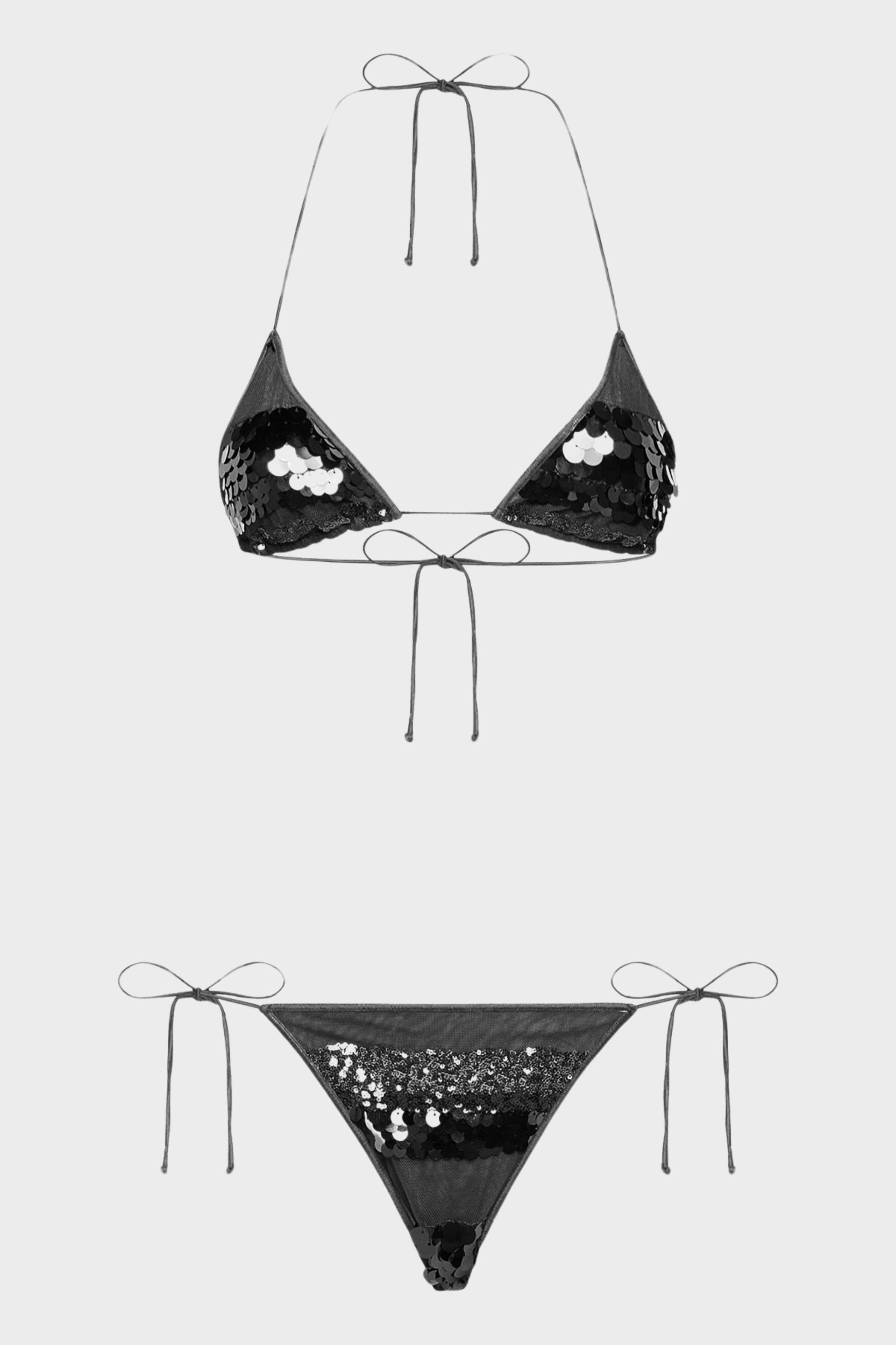 Sequins Stripe Microkini