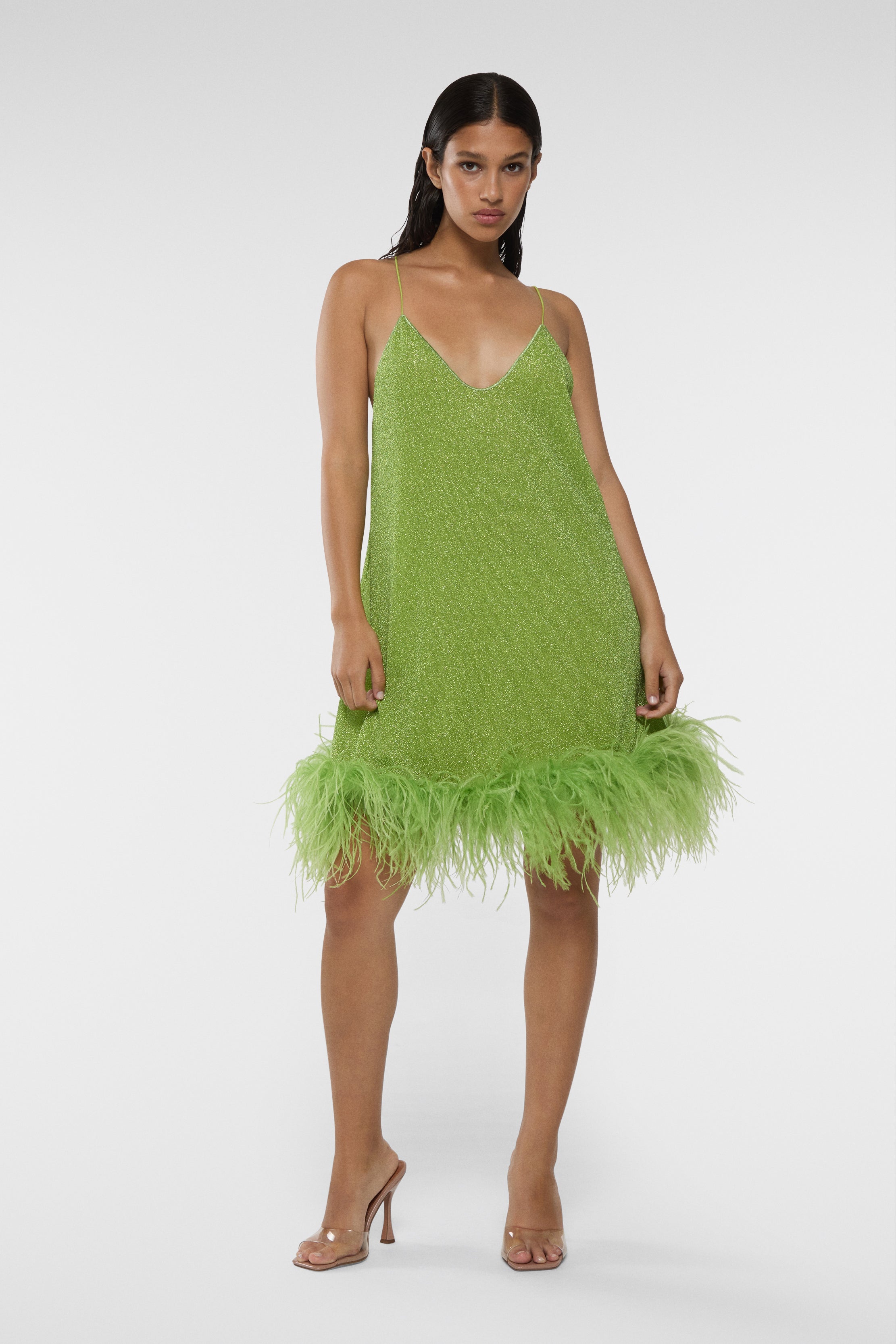 Lumière Plumage Short Dress