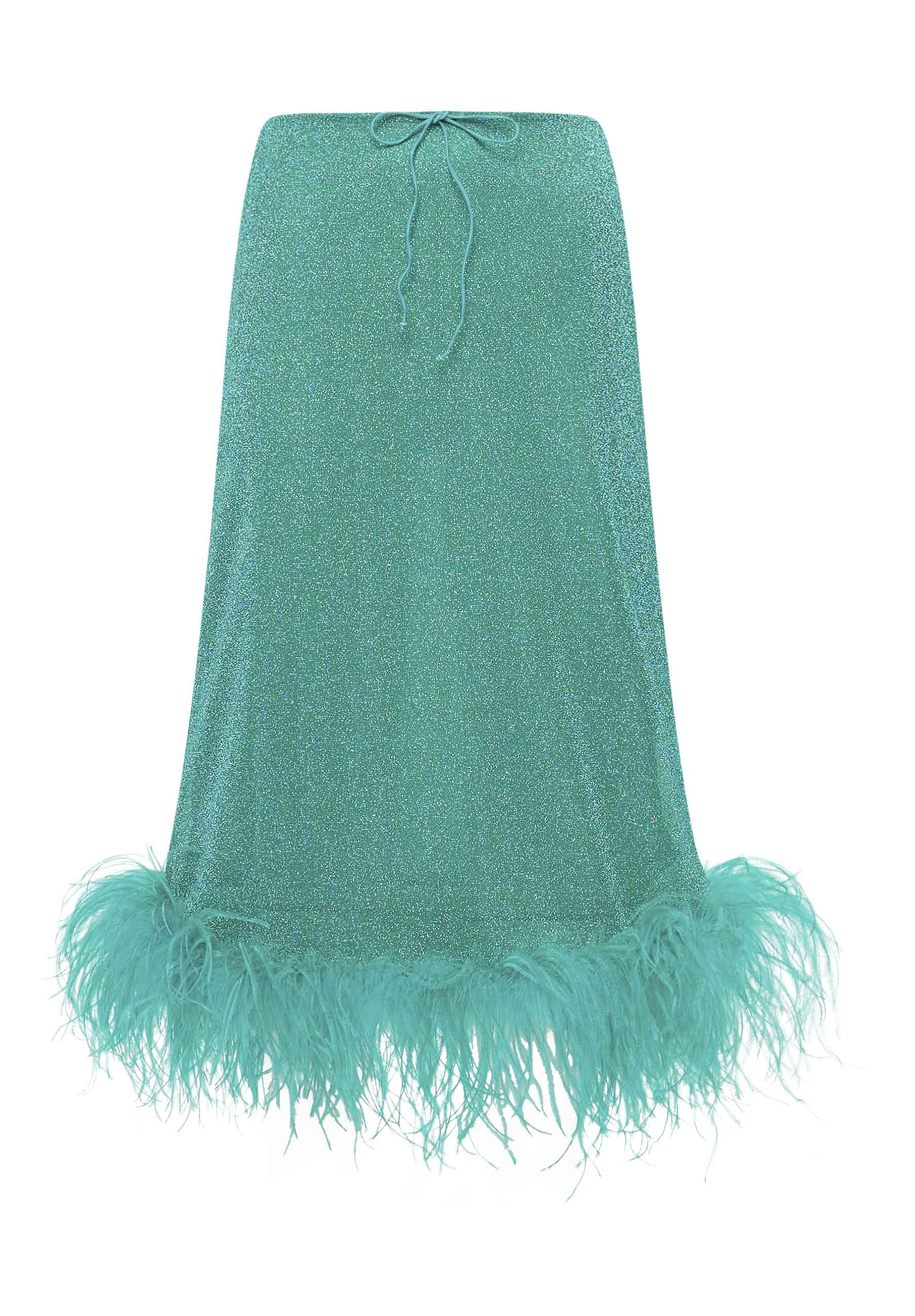 HS23 Lumière Plumage Midi Skirt