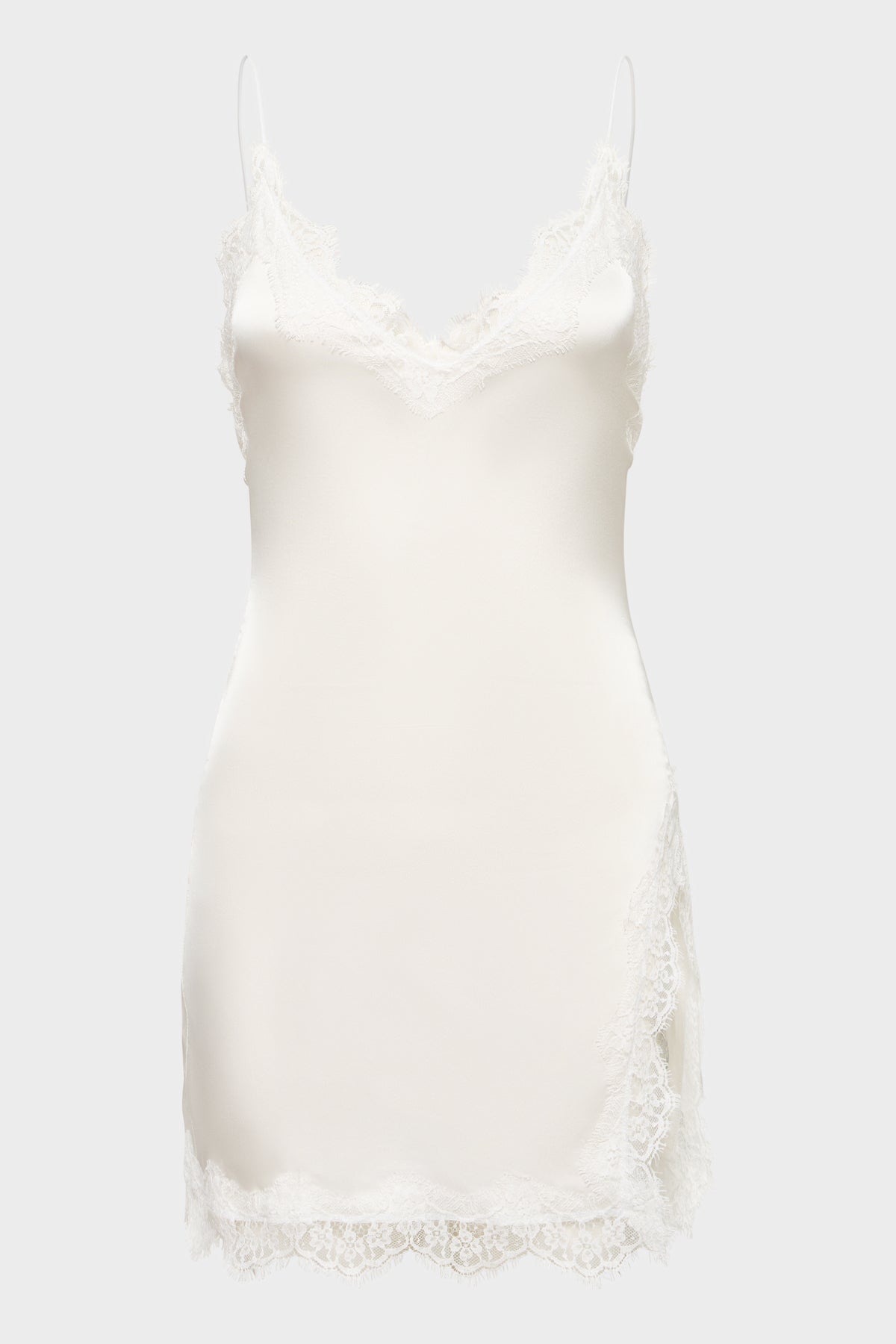 white slip mini dress Bridal Slip Mini Dress