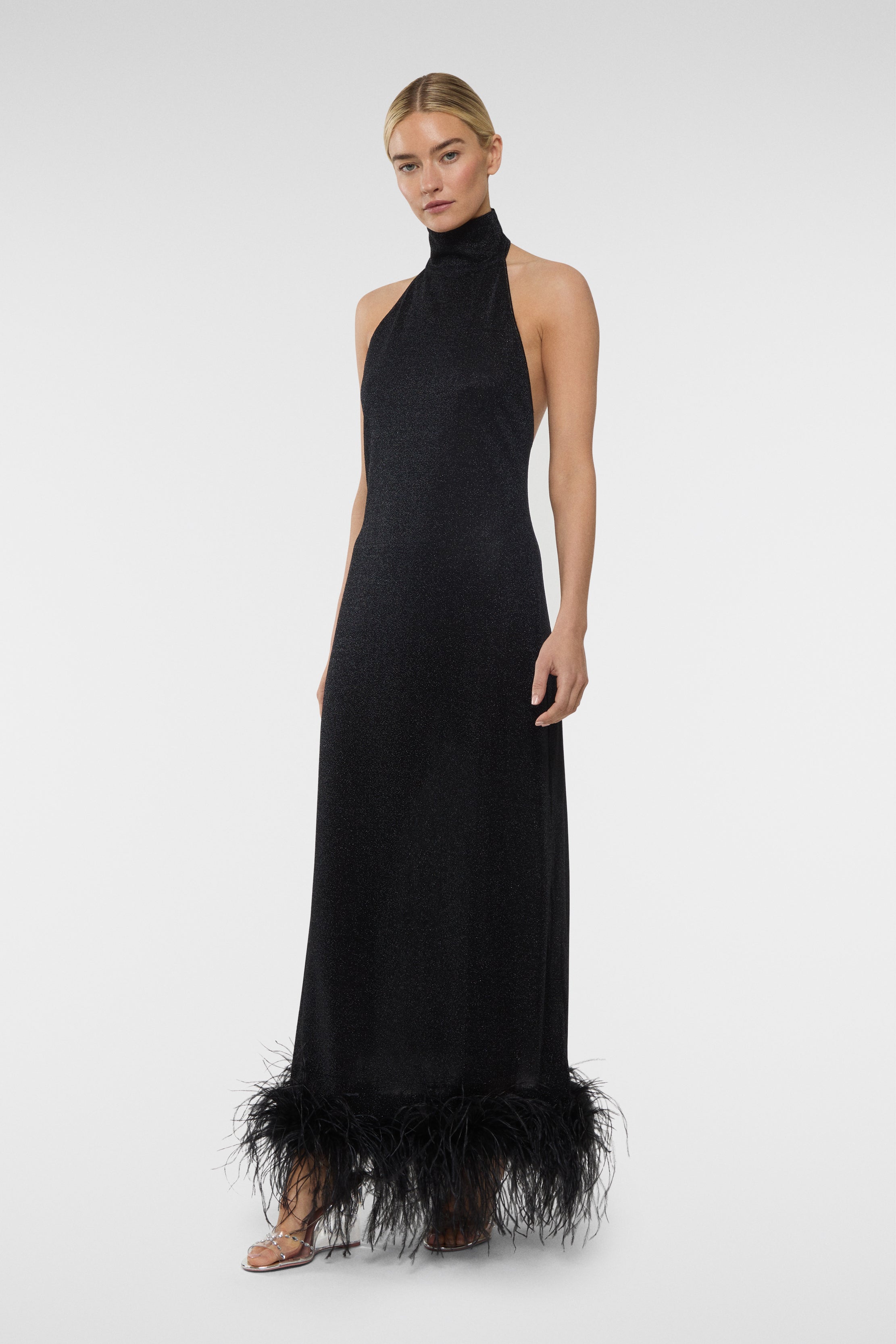 Lumière Plumage Turtleneck Dress