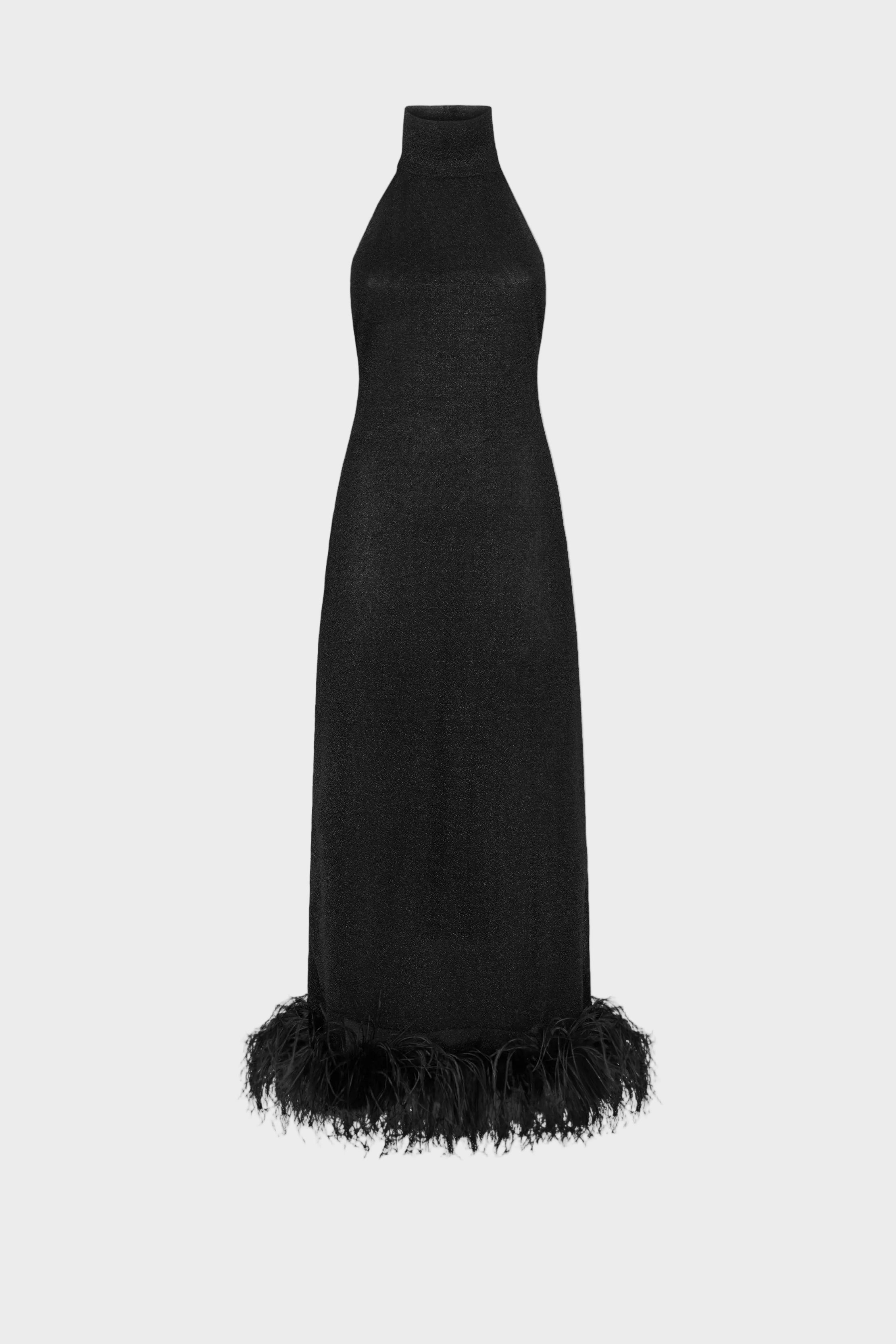Lumière Plumage Turtleneck Dress