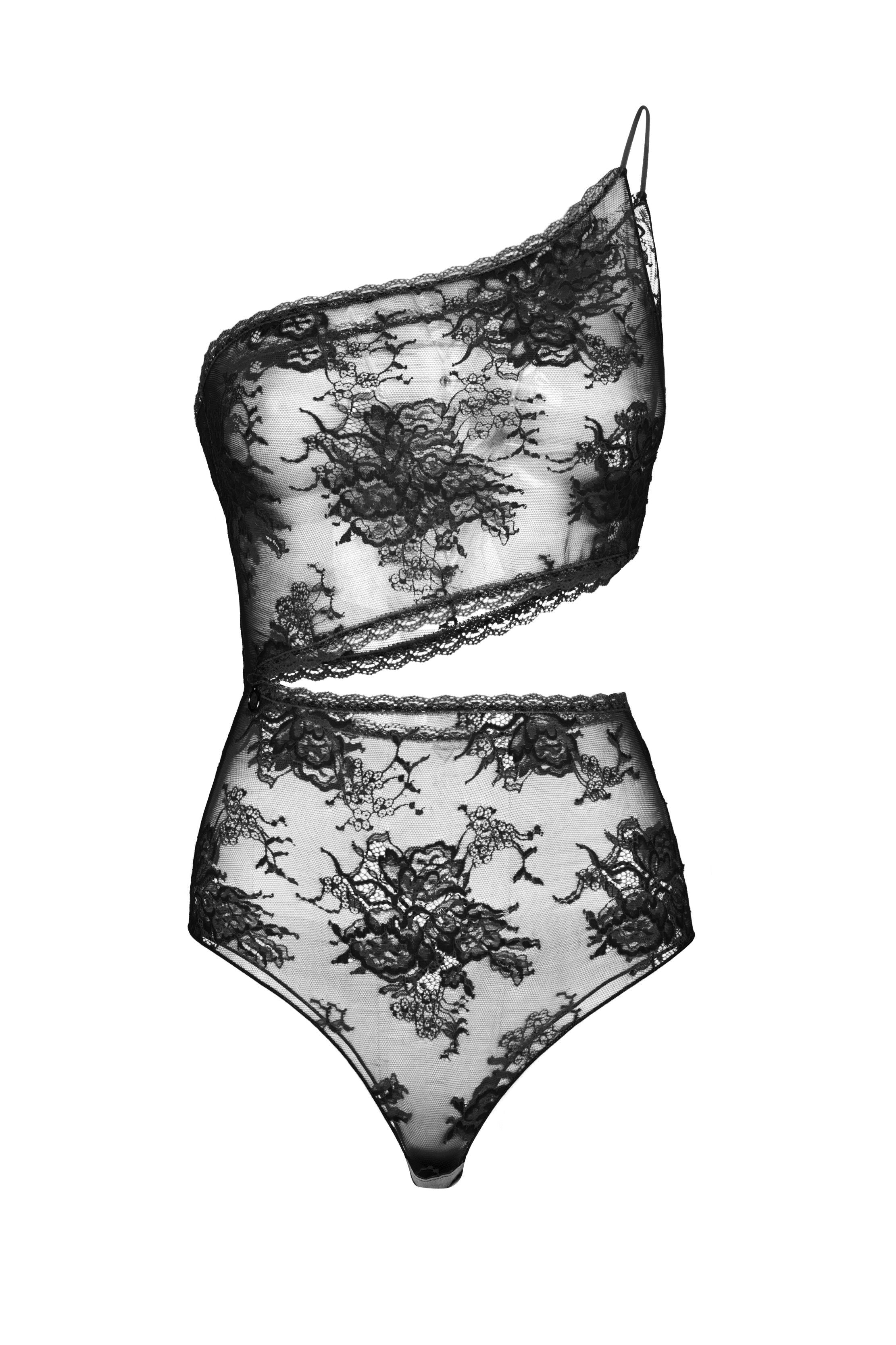 Oséree Exclusive - Soft Lace Asymmetrical Body