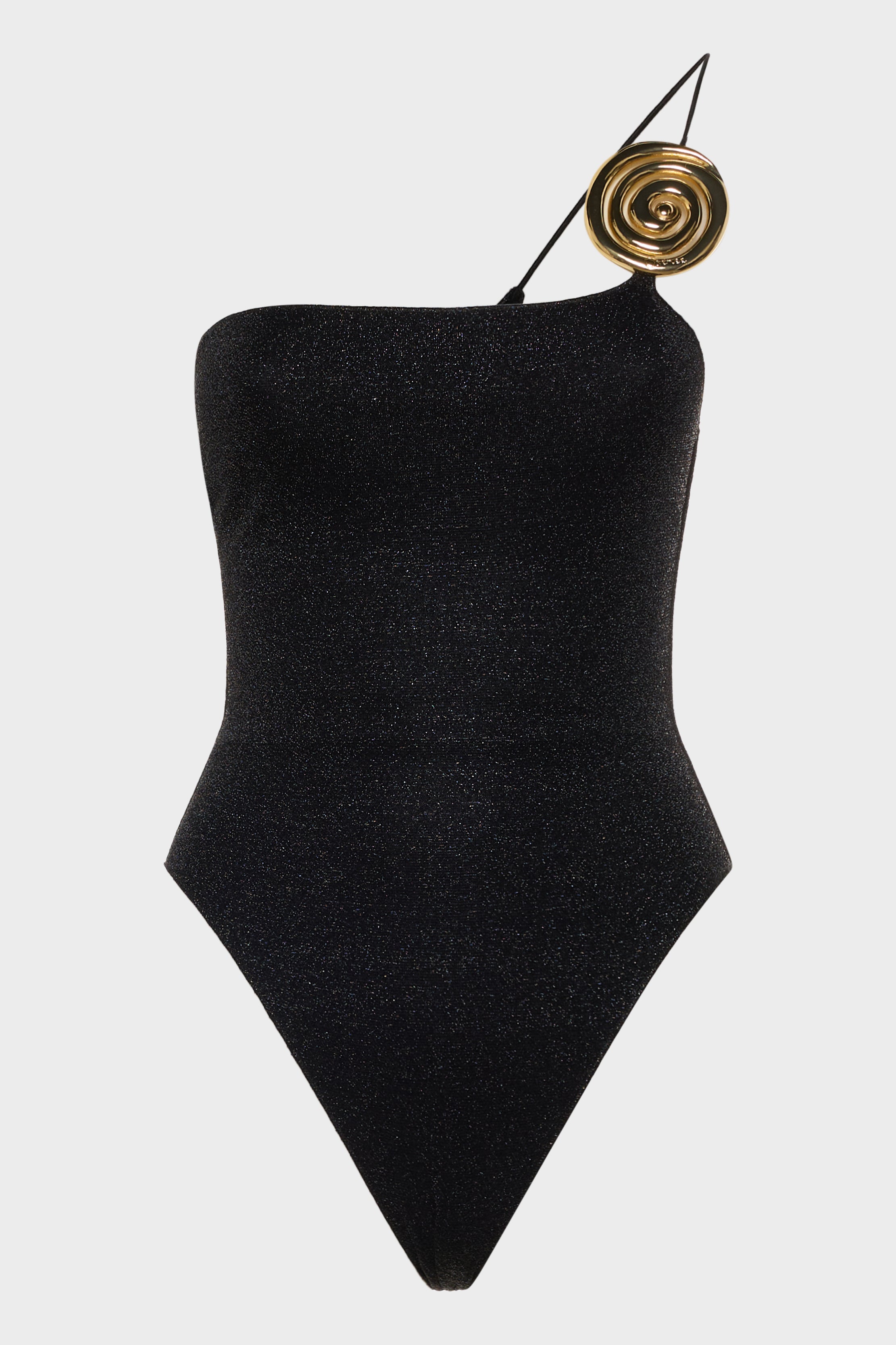 Lumière Spiral One Shoulder Maillot