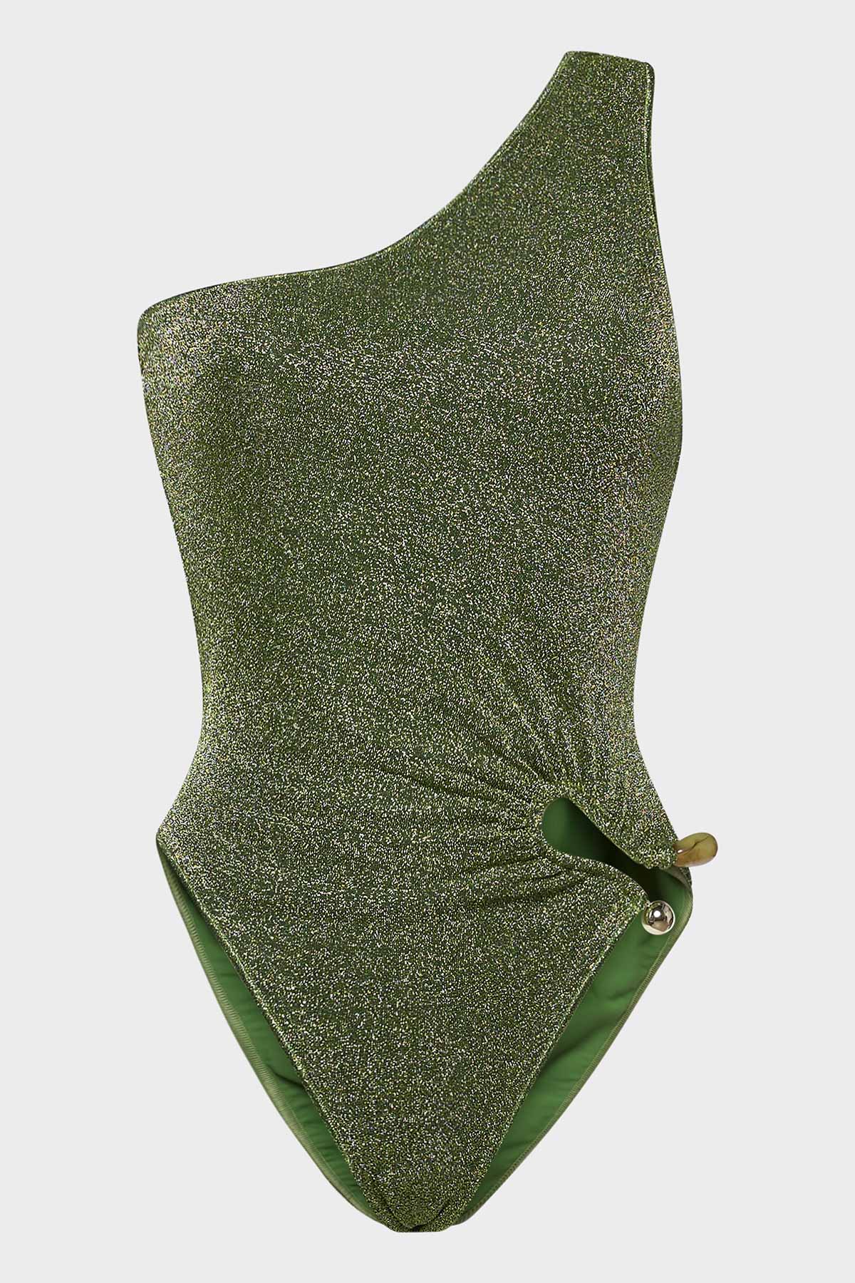 Lumière Stones One Shoulder Maillot