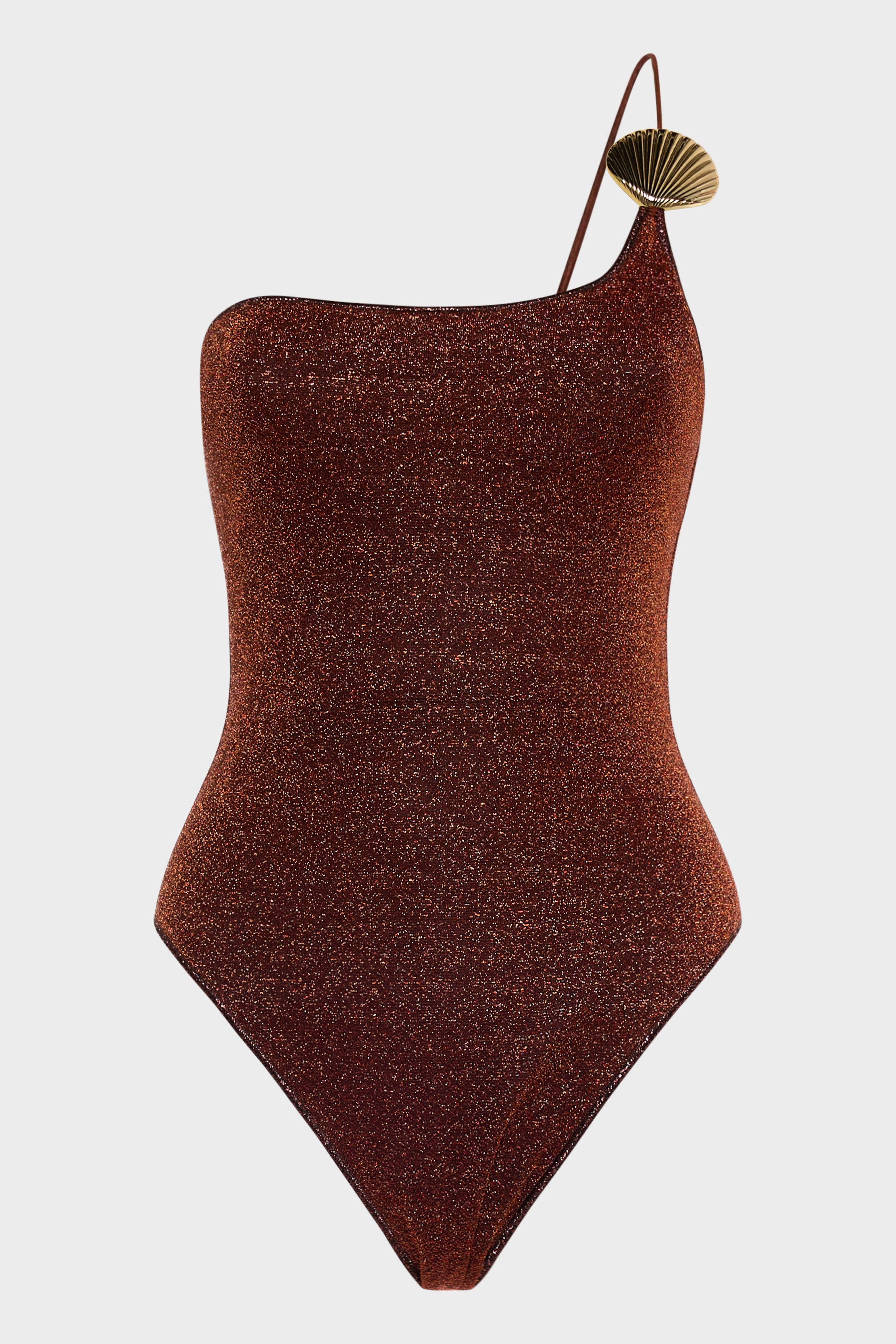 Lumière Shell One Shoulder Maillot