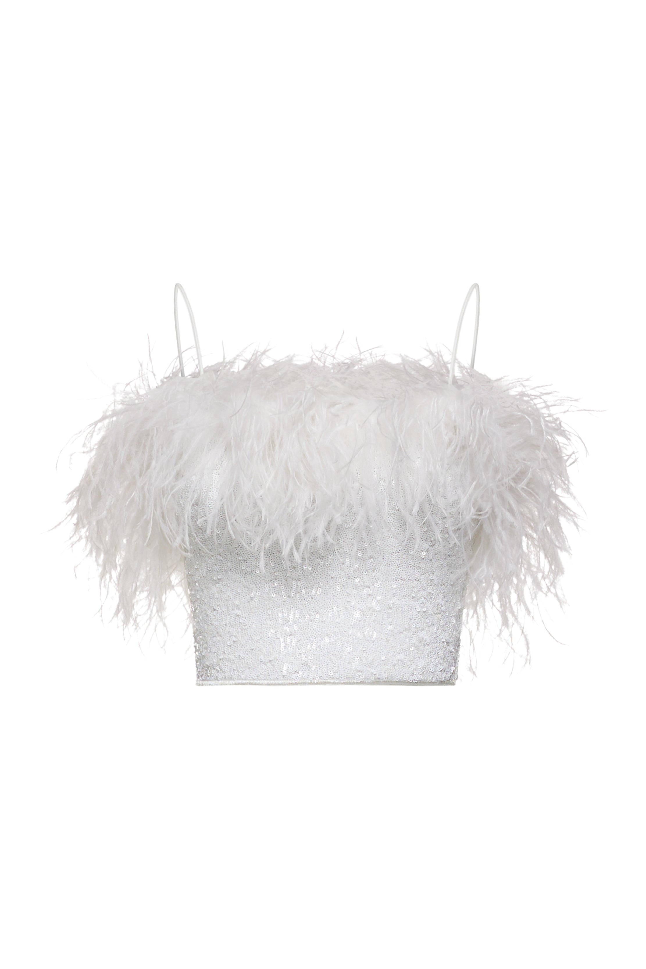 Paillettes Plumage Top