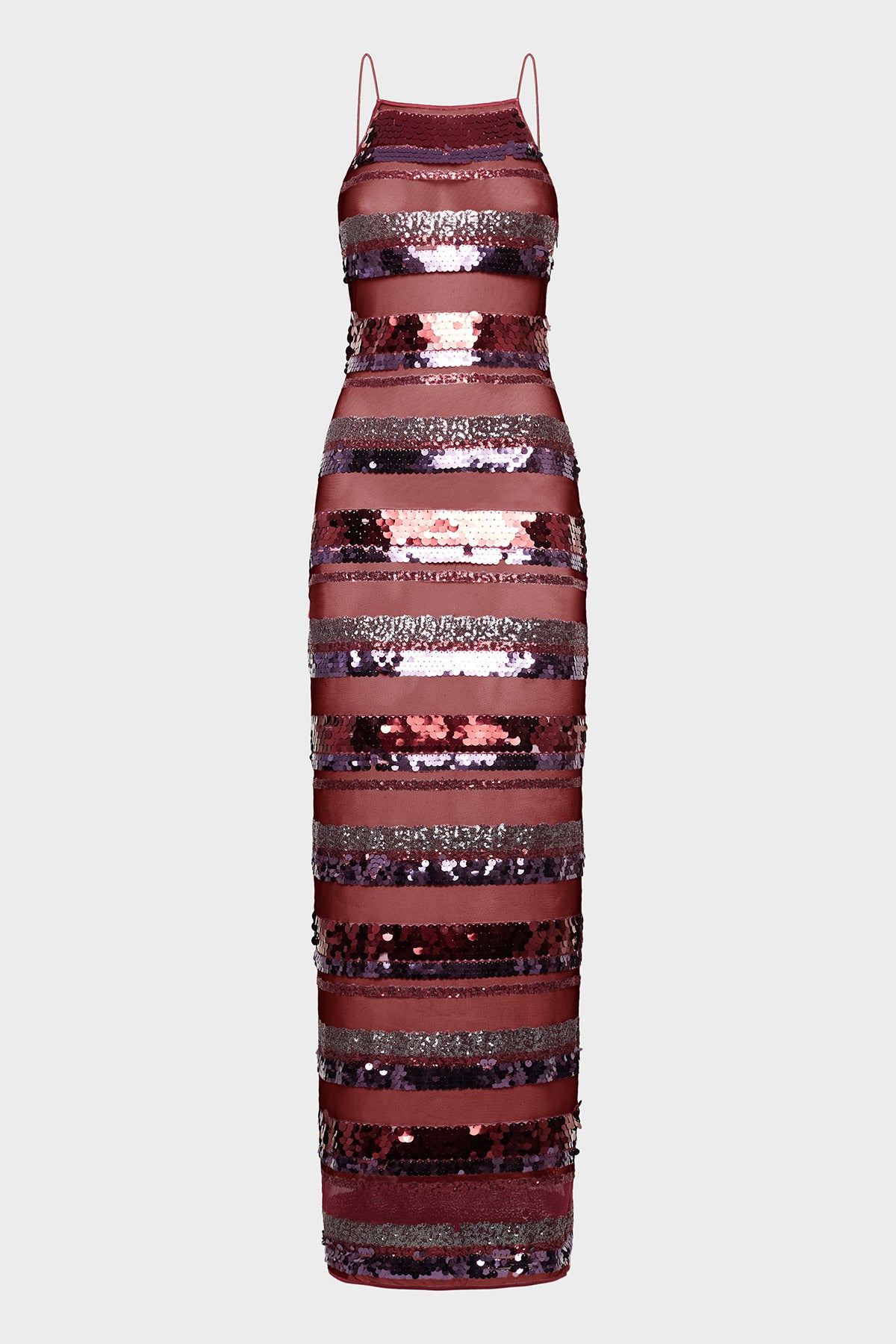 Sequins Stripe Long Dress