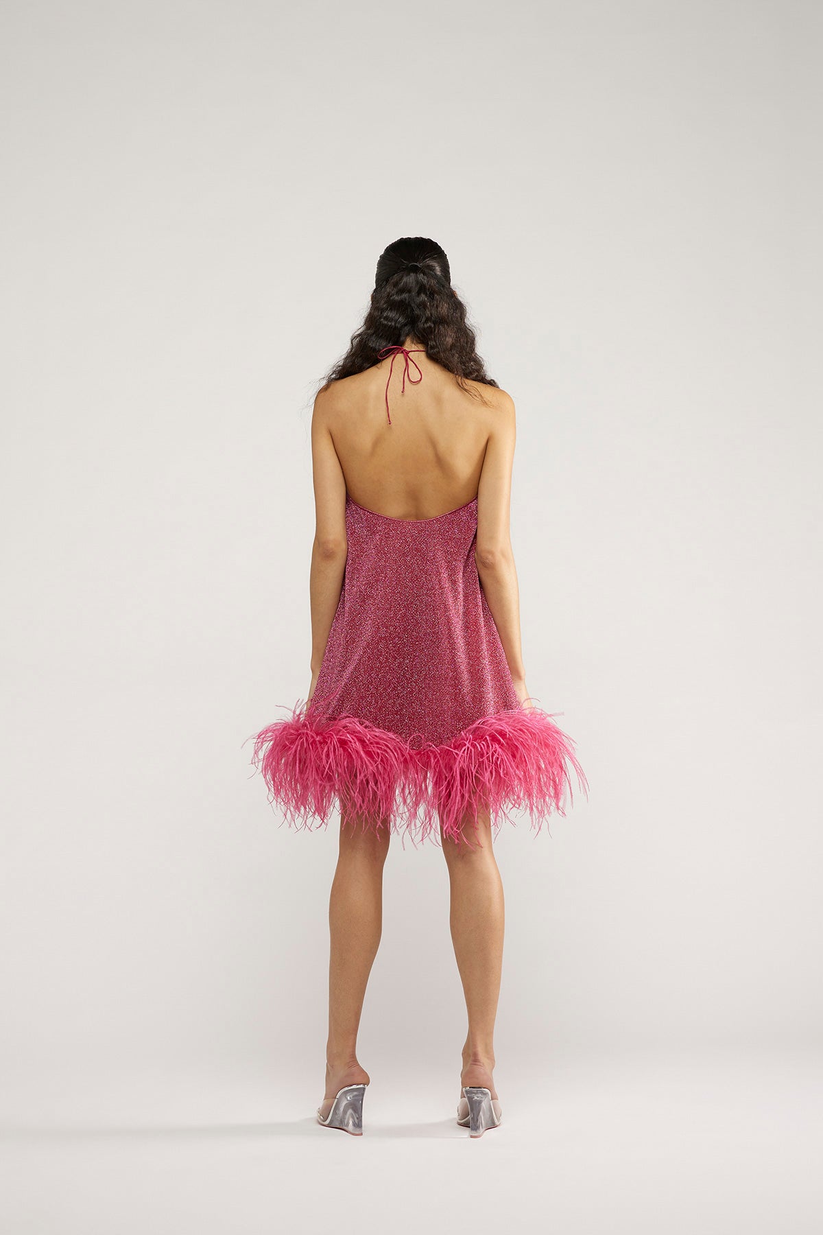 HS23 Lumière Plumage Necklace Short Dress