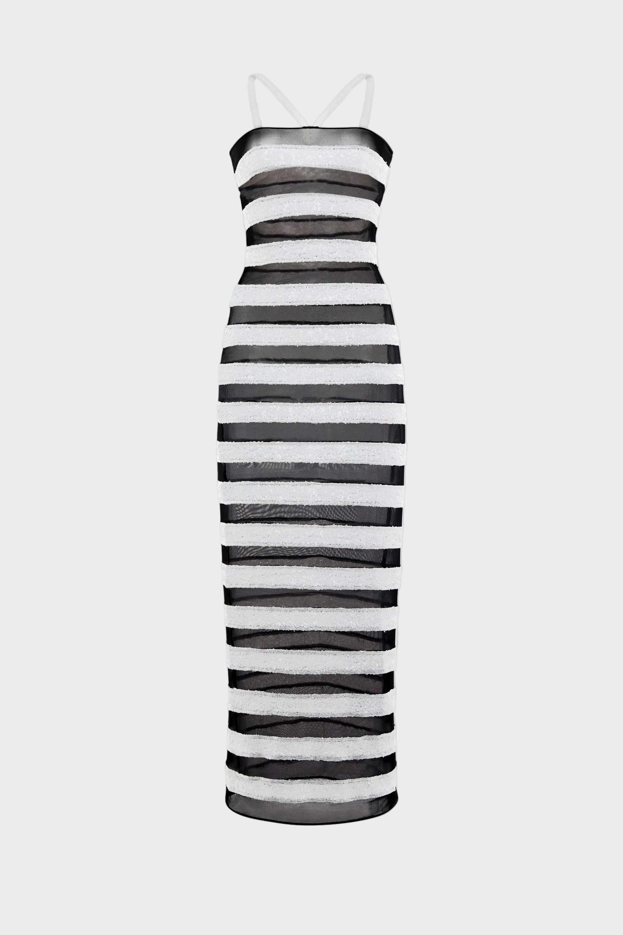 Paillettes Bicolor Stripes Dress Paillettes Bicolor Stripes Dress