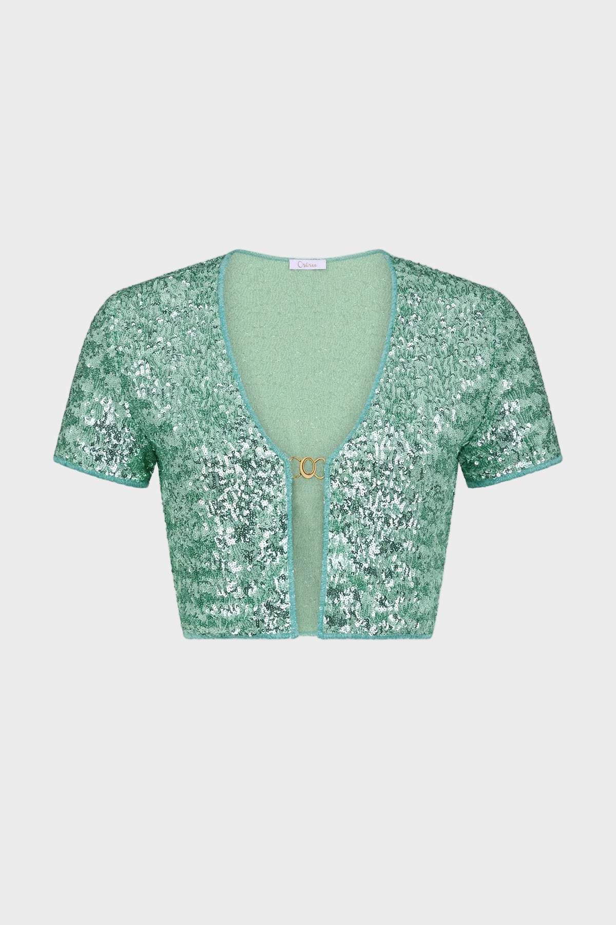 Paillettes Crop Shirt