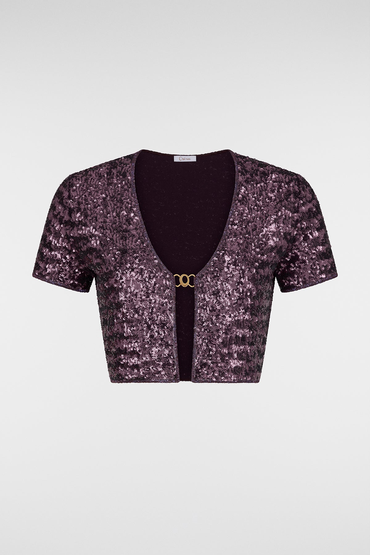 Paillettes Crop Shirt