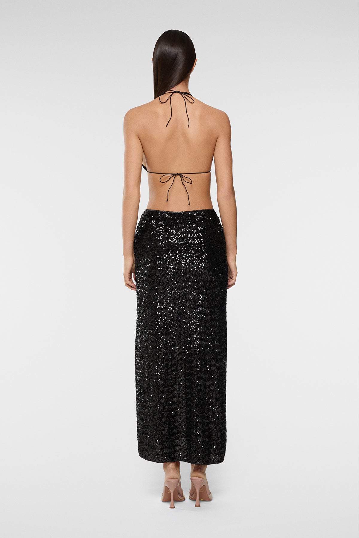 Paillettes Long Skirt