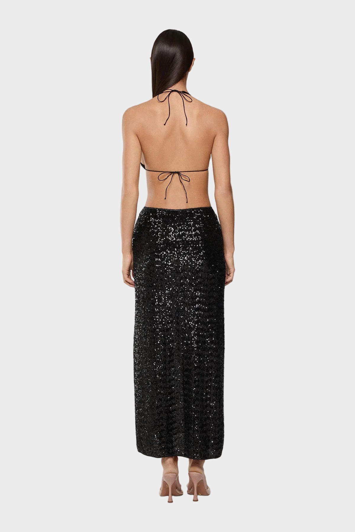 Paillettes Long Skirt