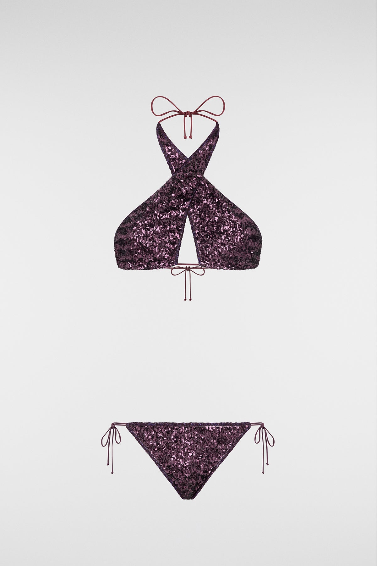 Paillettes Crossed Bikini