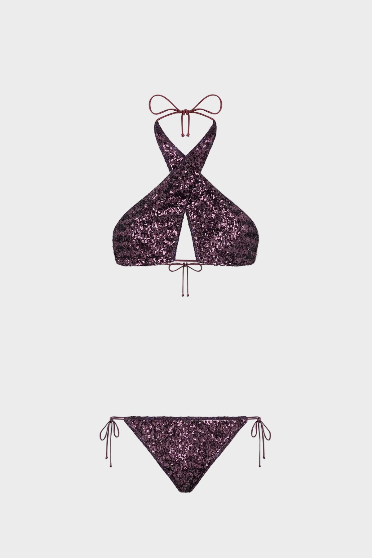 Paillettes Crossed Bikini