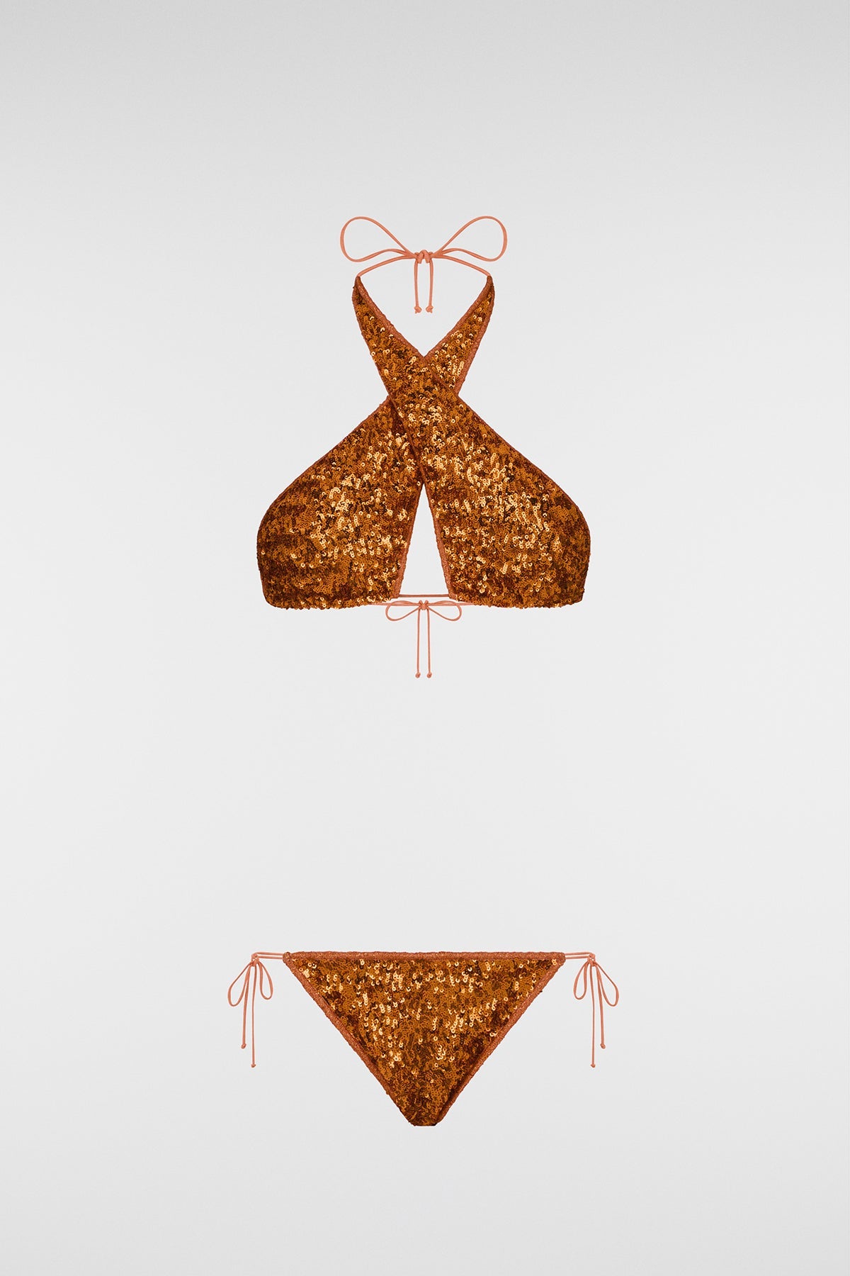 Paillettes Crossed Bikini