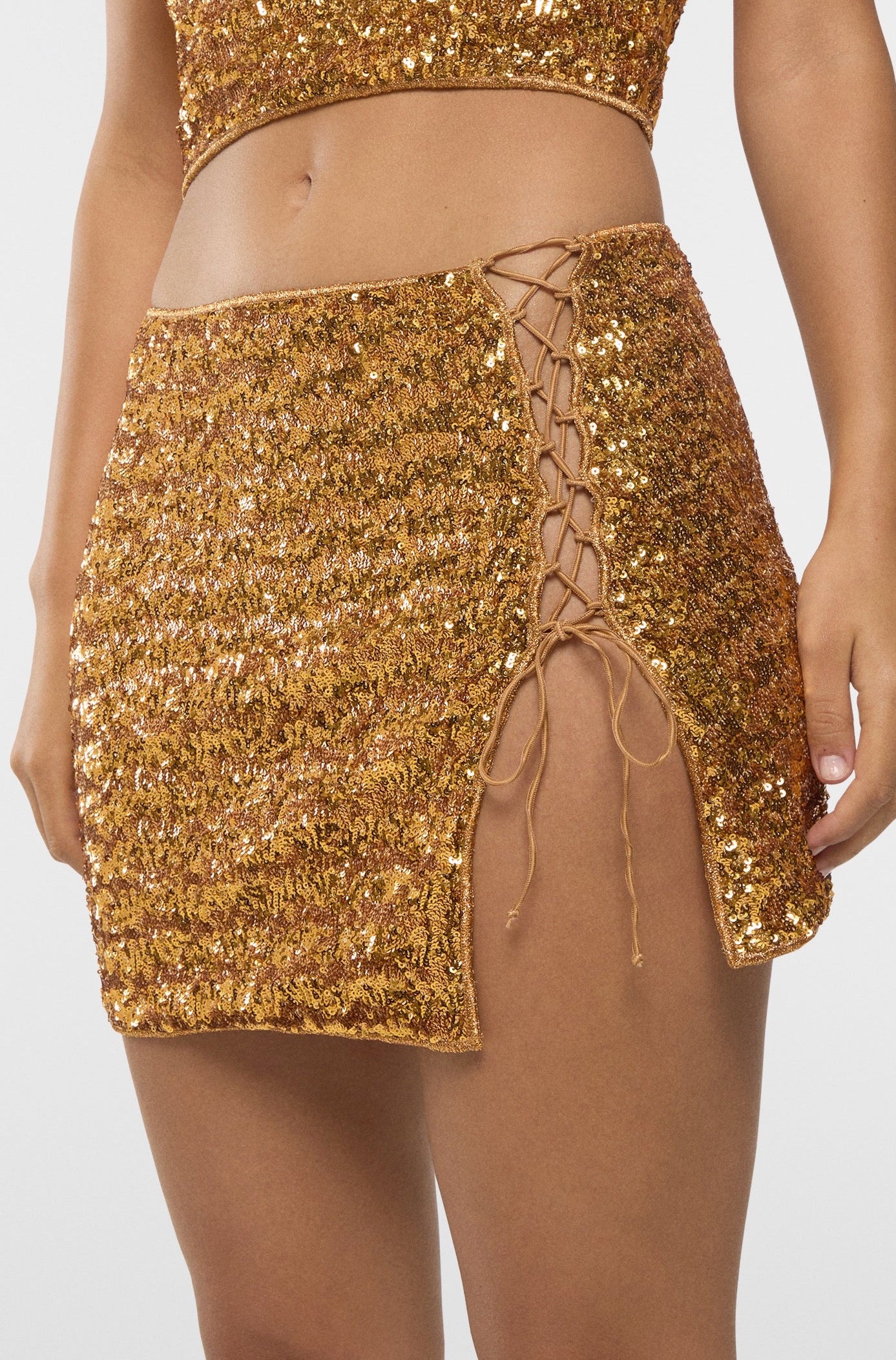 Paillettes Lacè Mini Skirt