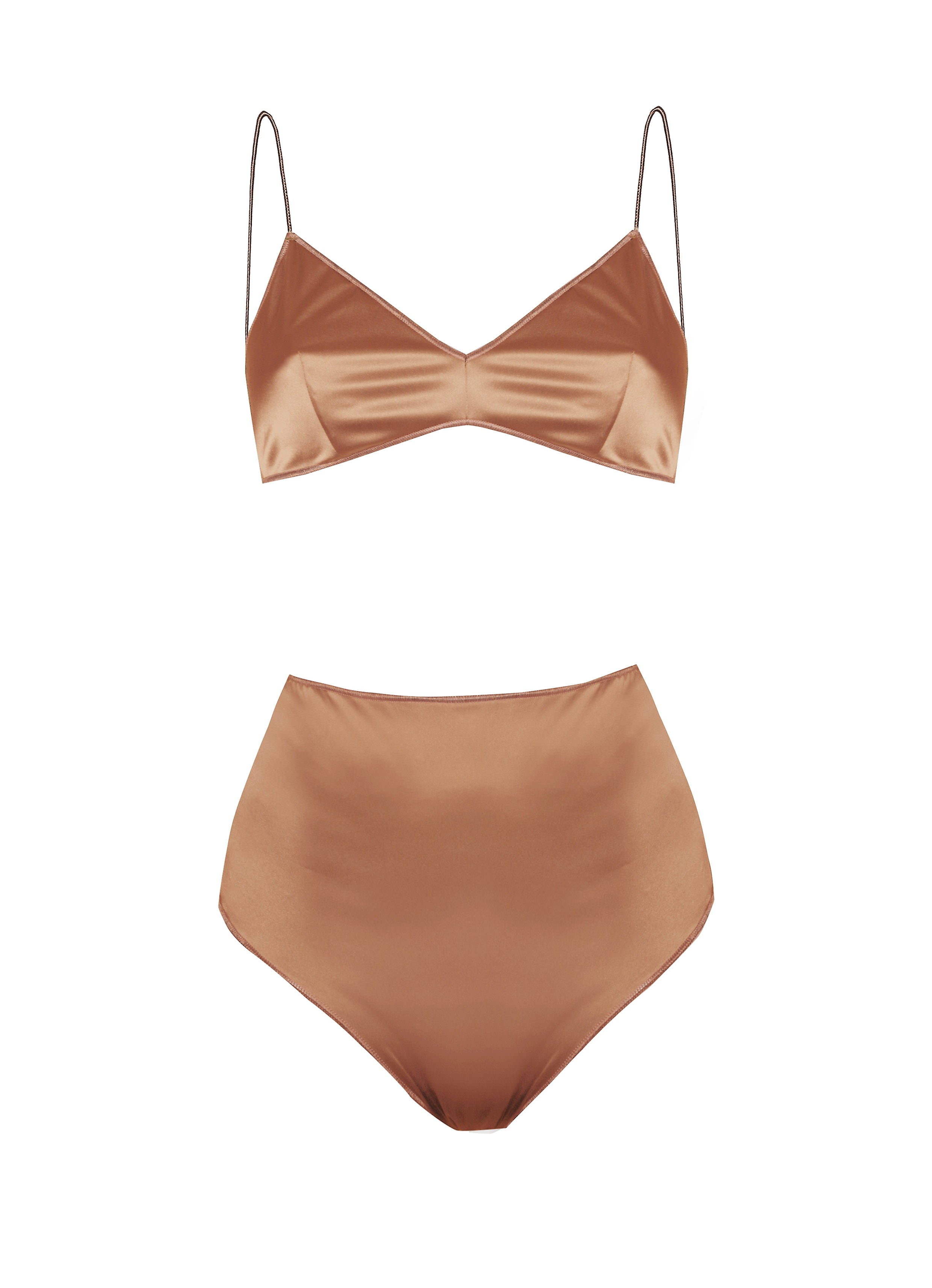 SS23 Satin Bra High Waisted
