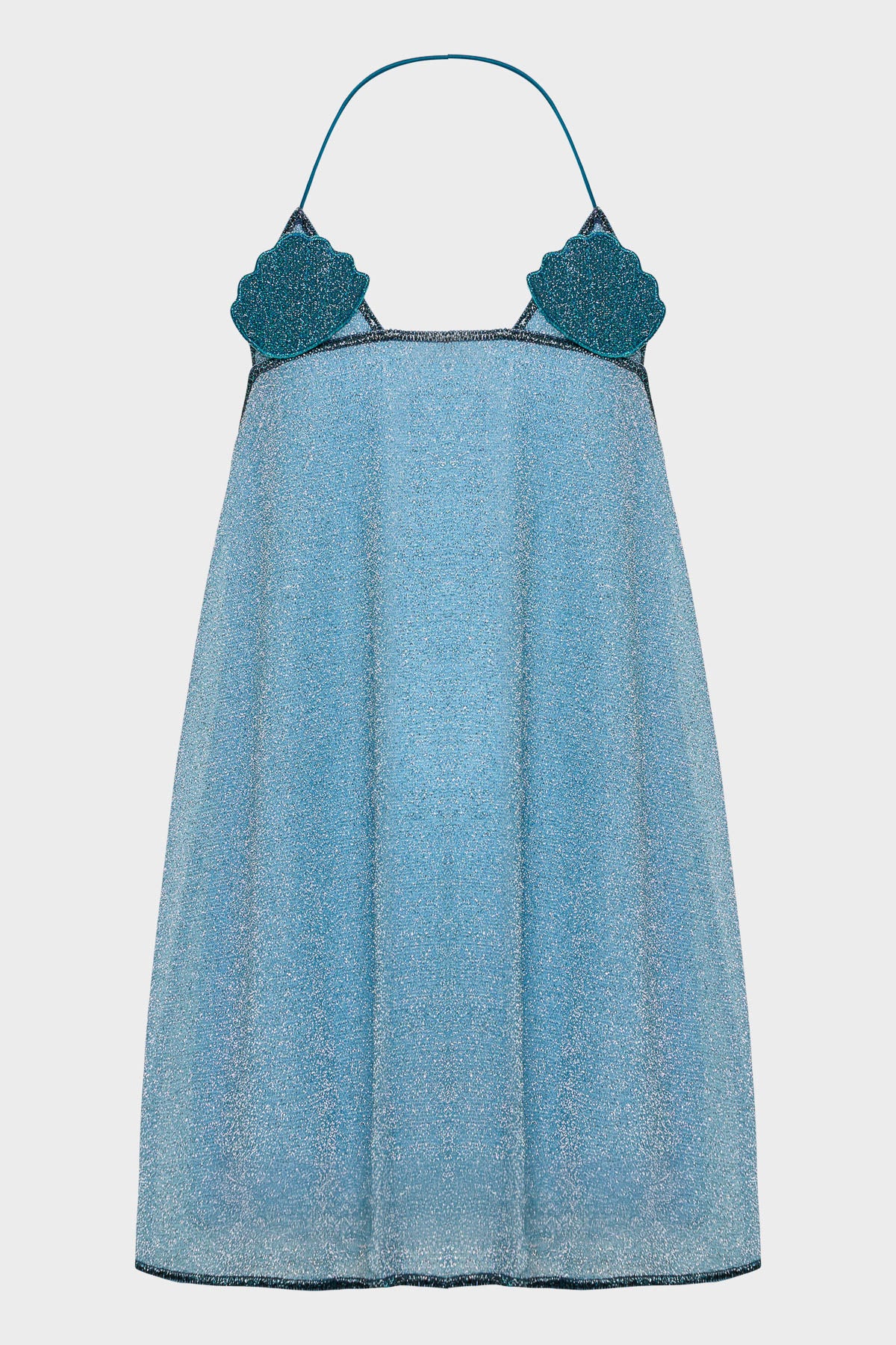 oseree mini dress Osemini Lumière Shell KissProm Mermaid V Neck rr_track_dress Color:Brown Stripe