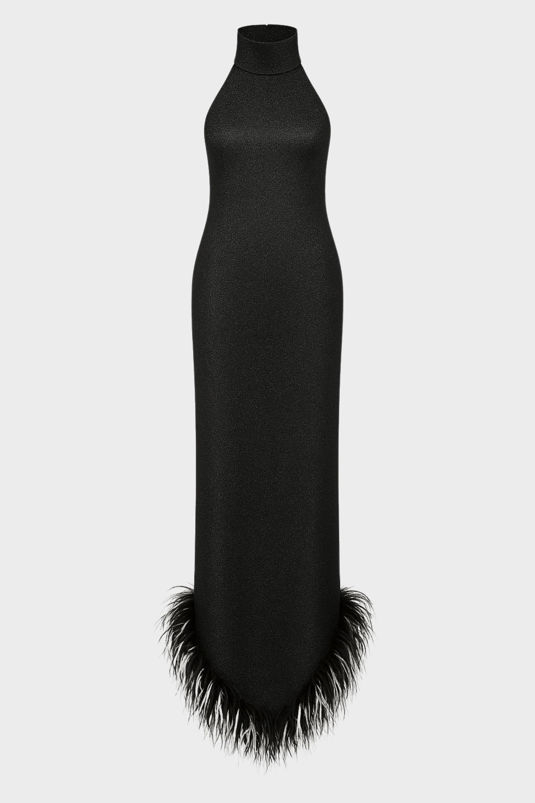 Lumière Bicolor Plumage Turtleneck