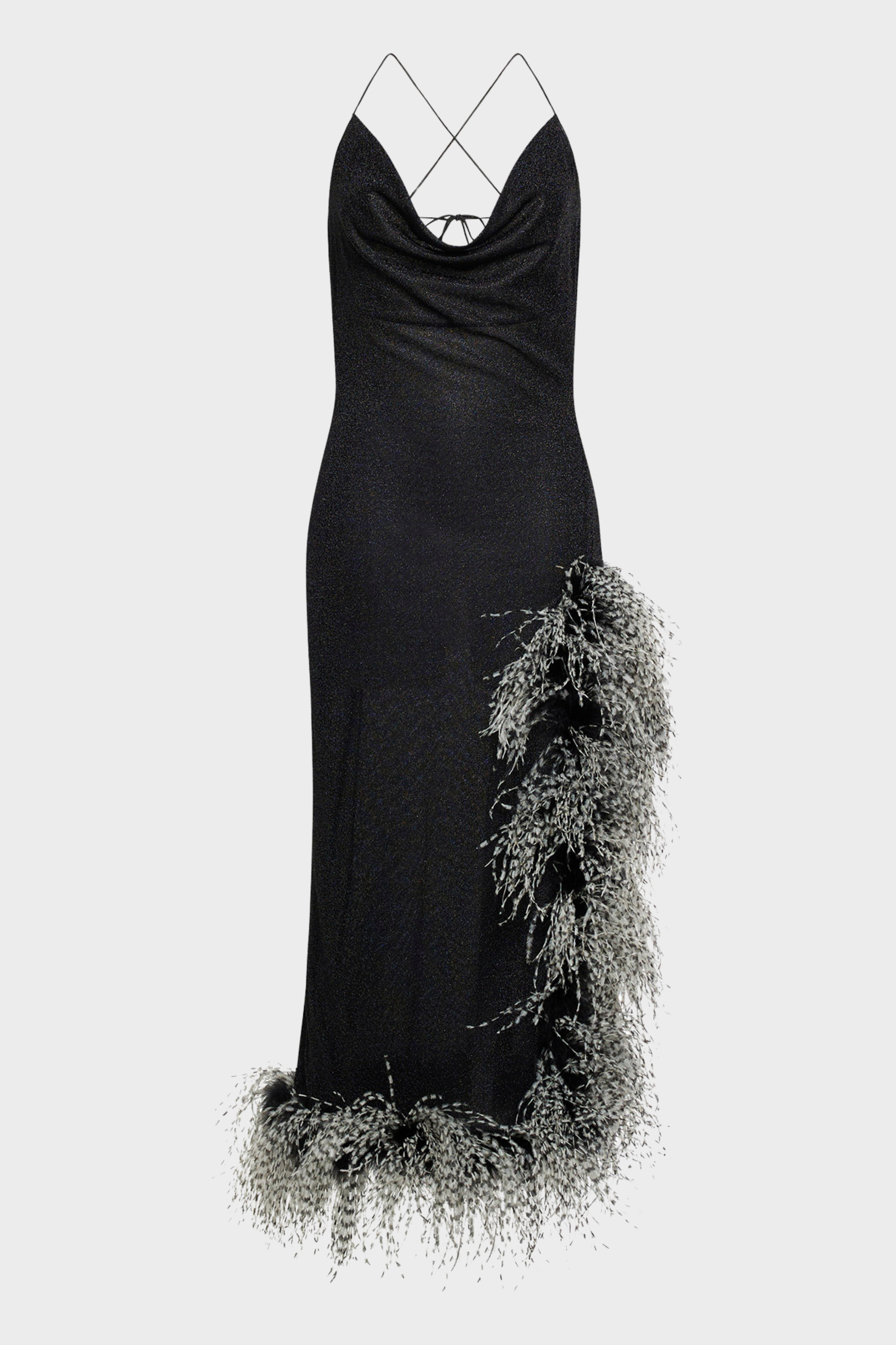 Lumière Bicolor Plumage Night Out Dress