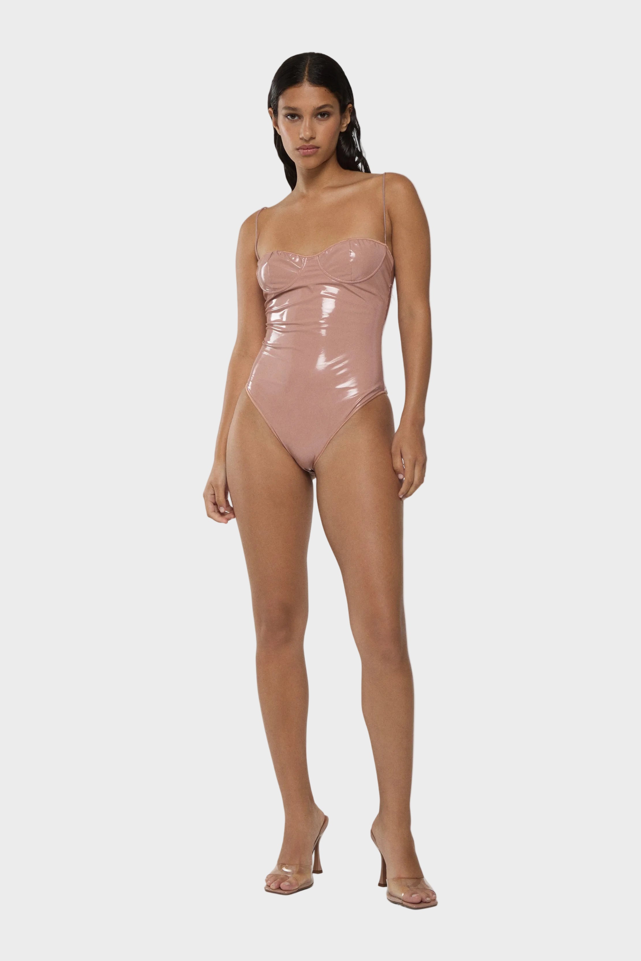Latex Balconette Maillot