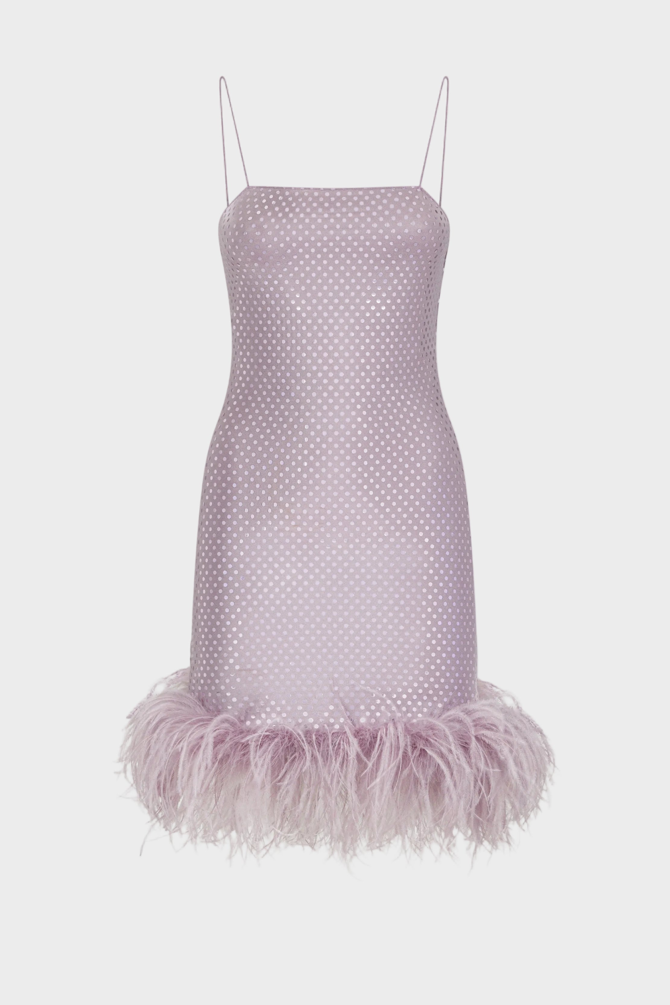 Disco Plumage Mini Dress