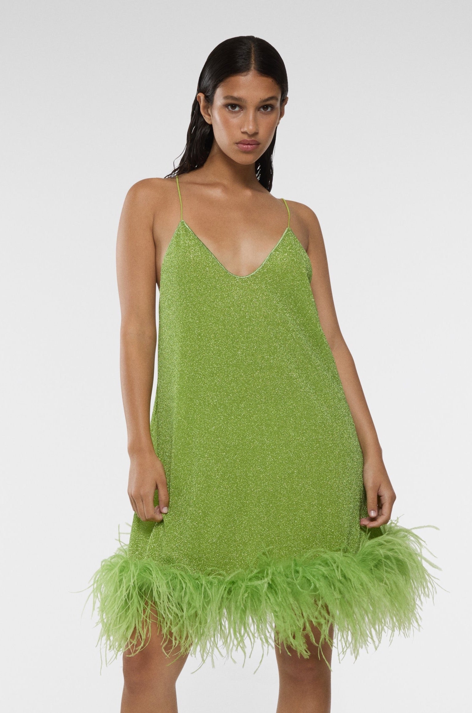 Lumière Plumage Short Dress