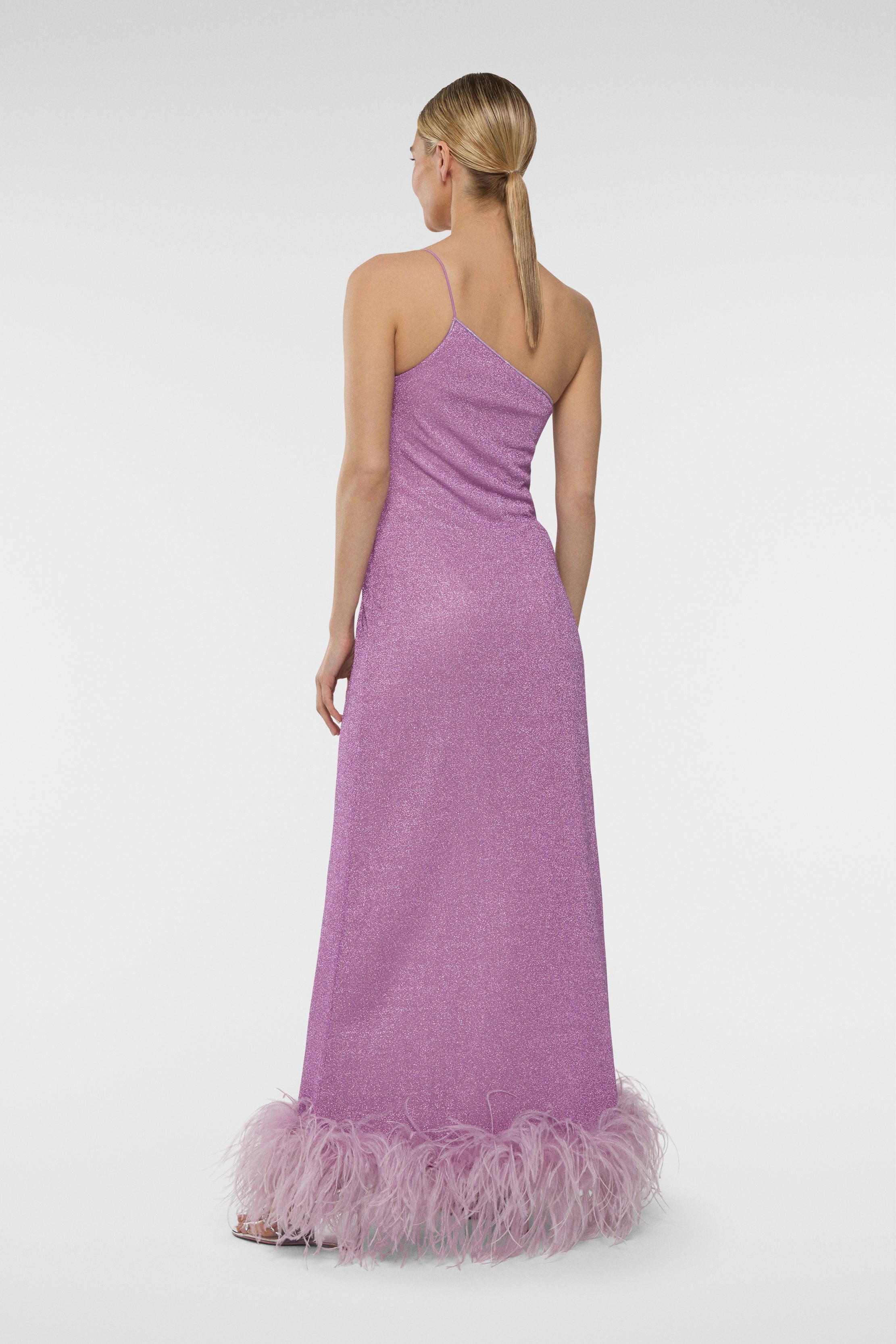 Lumière Plumage One Shoulder Dress