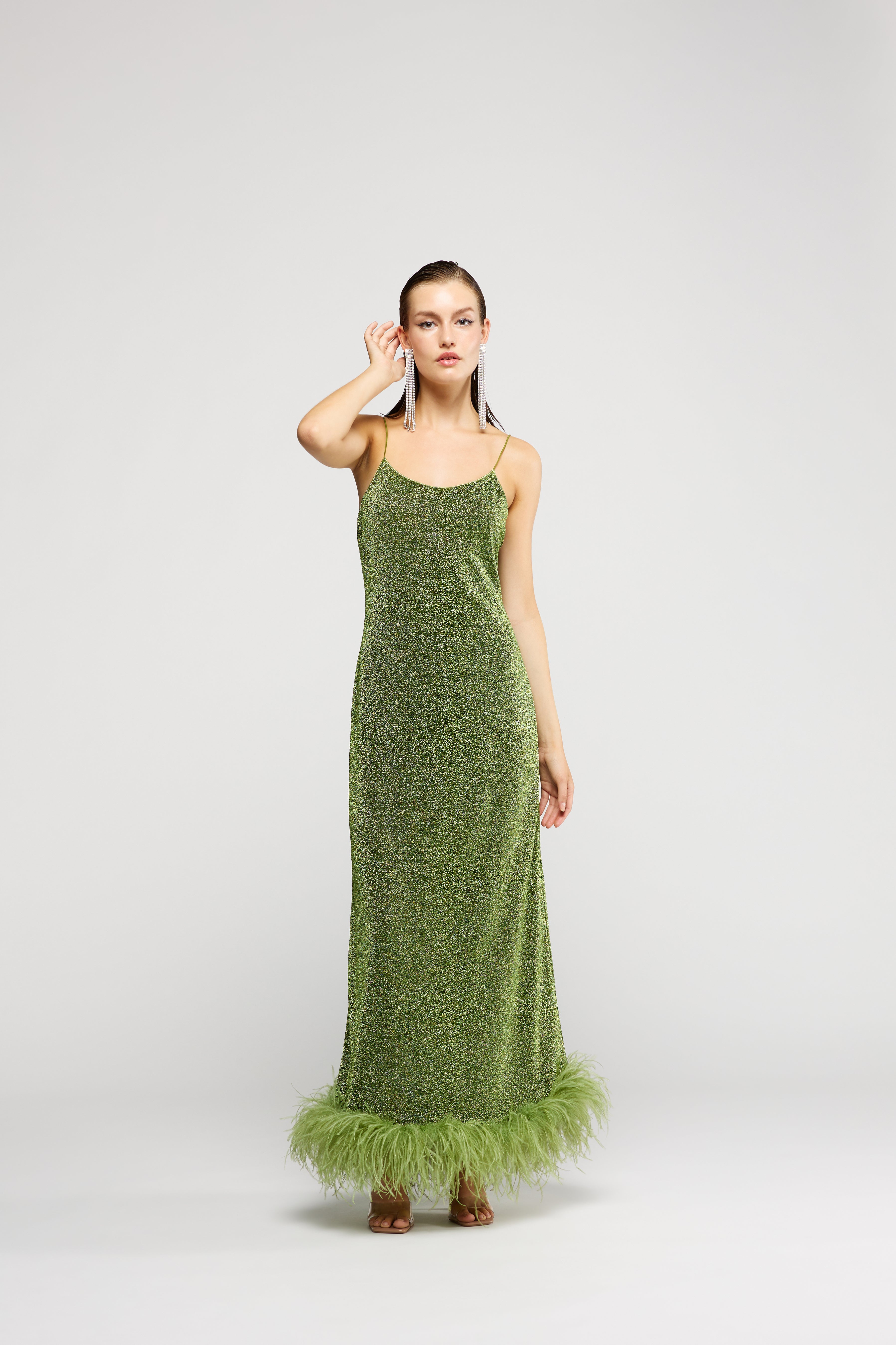 SS23 Lumière Plumage Slip Dress