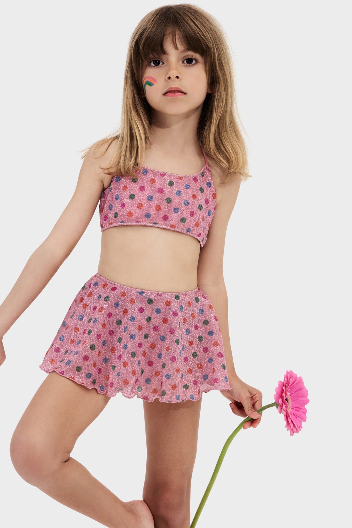 Osemini Multicolor Pois Two Piece