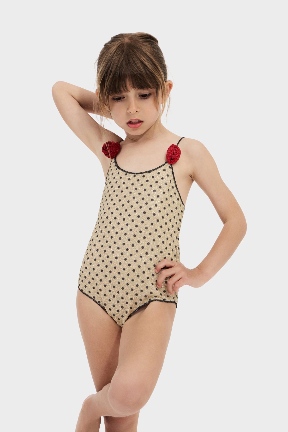 Osemini Rose Pois Maillot