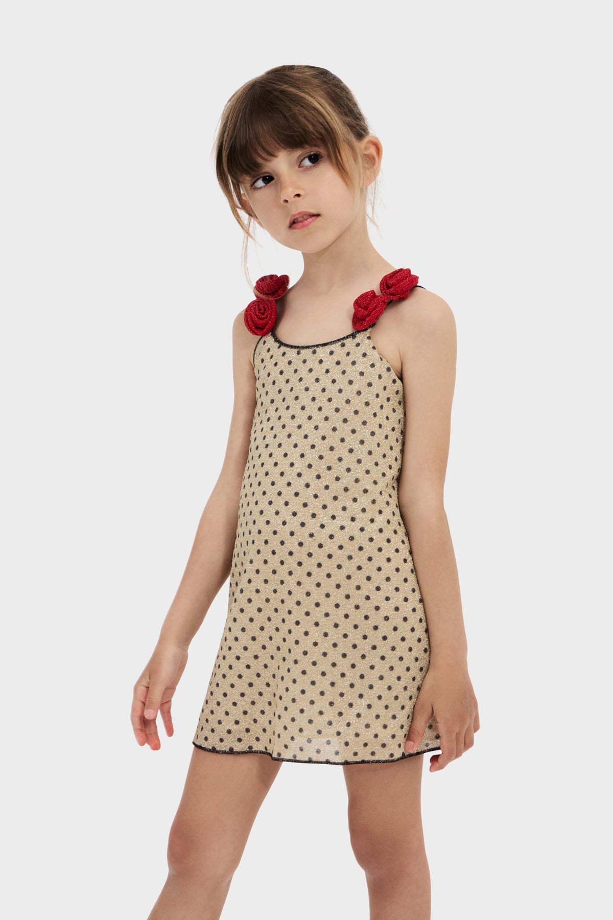 Osemini Rose Pois Mini Dress