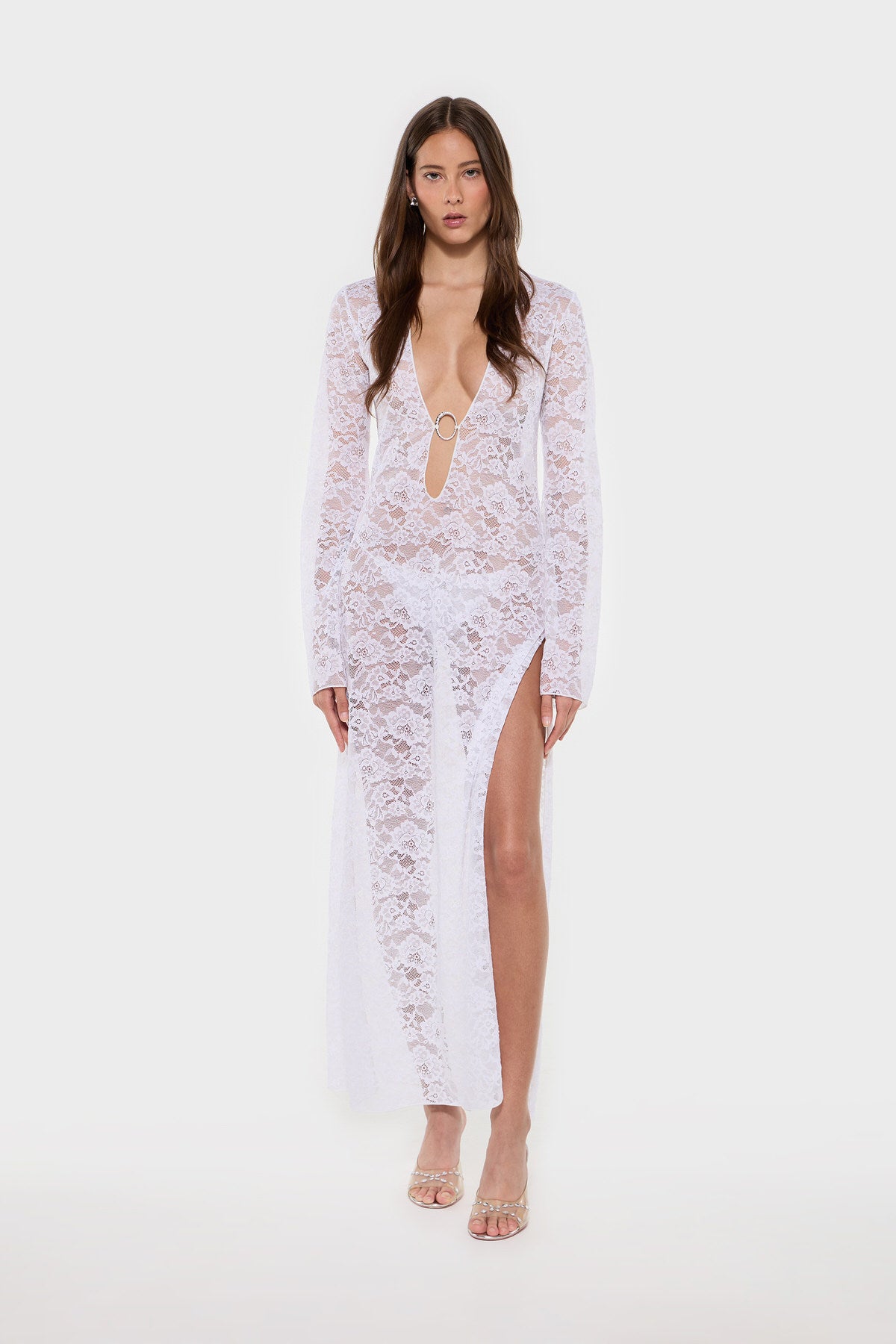 Bridal O-Lover Lace Long Kaftan