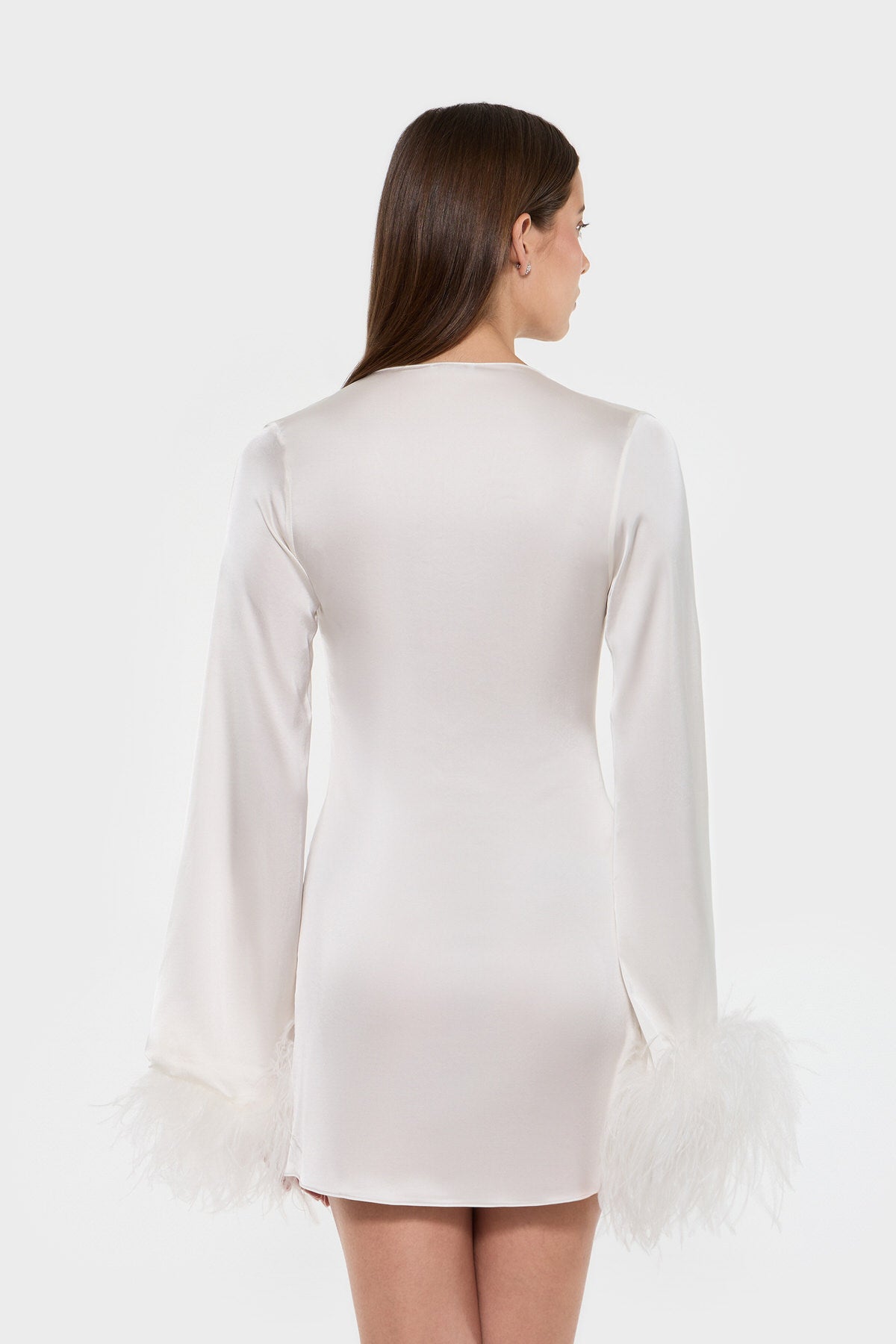 Satin Plumage Gem Kaftan