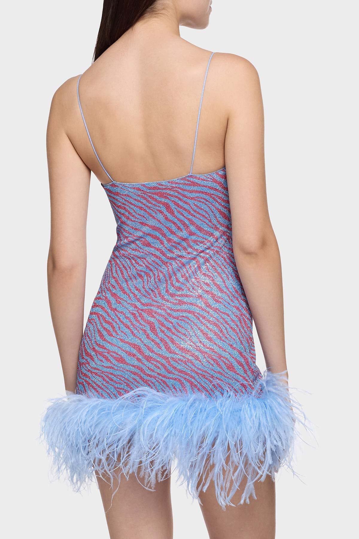 Animalier Plumage Mini Dress