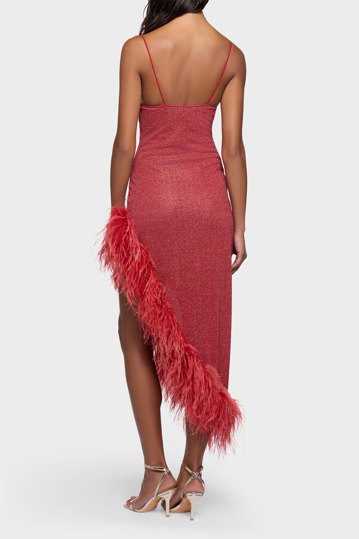 Lumière Plumage Asymmetrical Dress