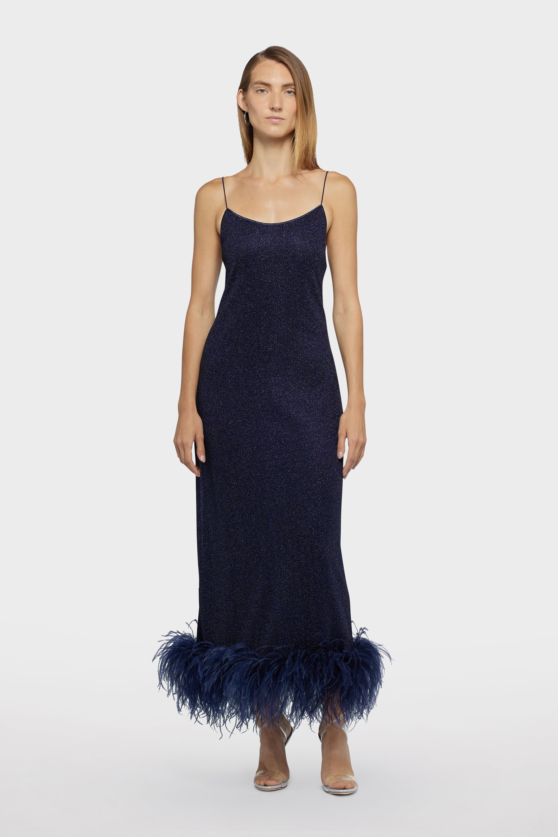 SS25 Lumière Plumage Slip Dress