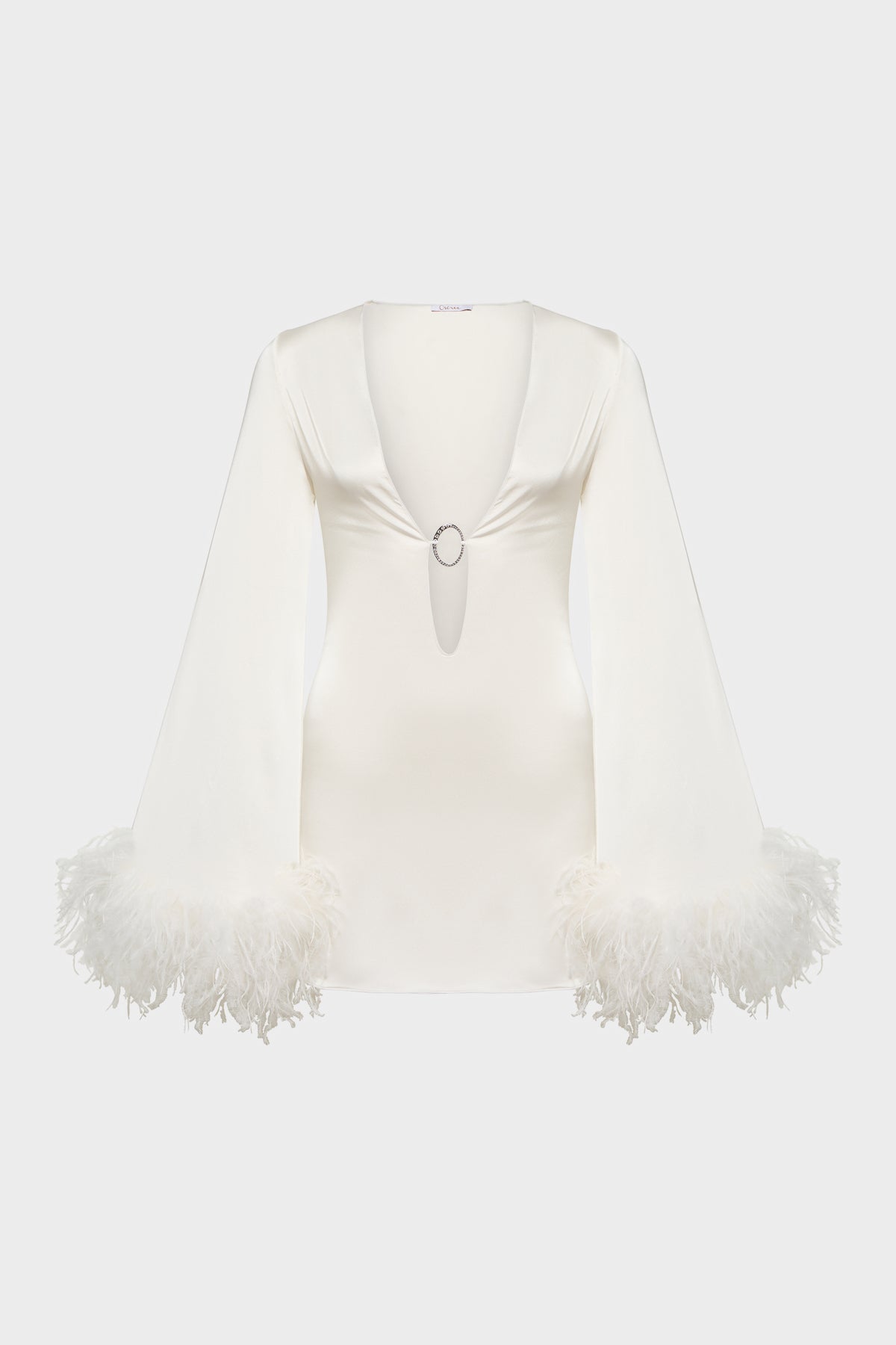 Bridal Satin Plumage Kaftan