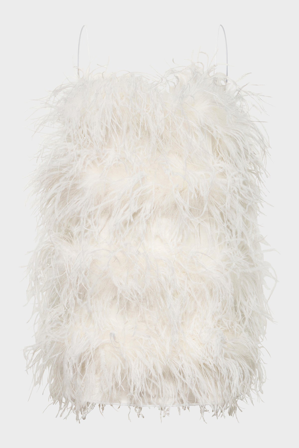 Bridal Fluffy Plumage Mini Dress