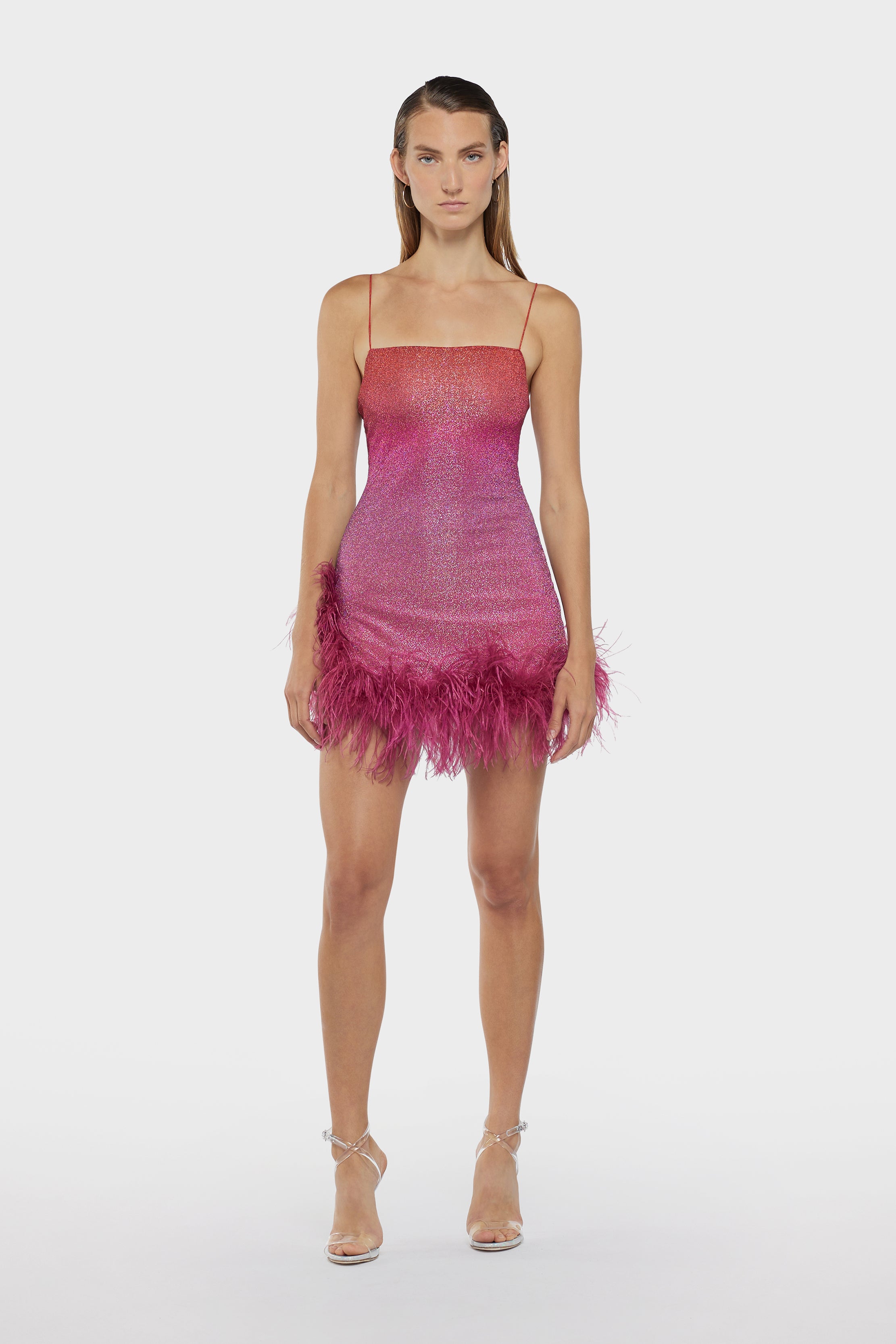 SS25 Lumière Shade Plumage Mini Dress