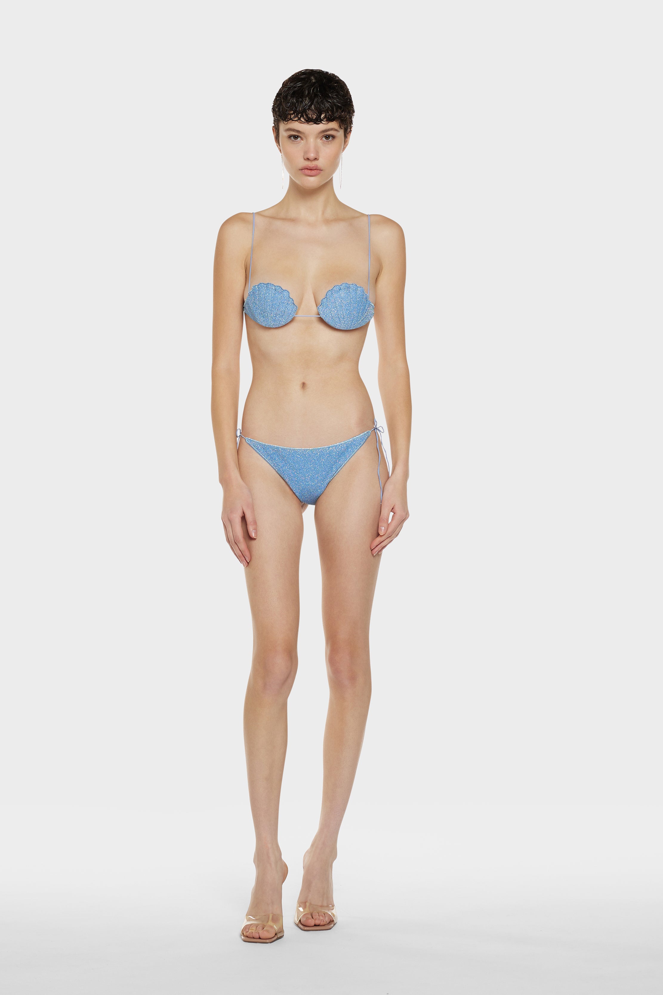 OSEREE オスレー ルミエール シェル ビキニ OSÉREE Lumière Shell Lurex bikini | NET-A-PORTER