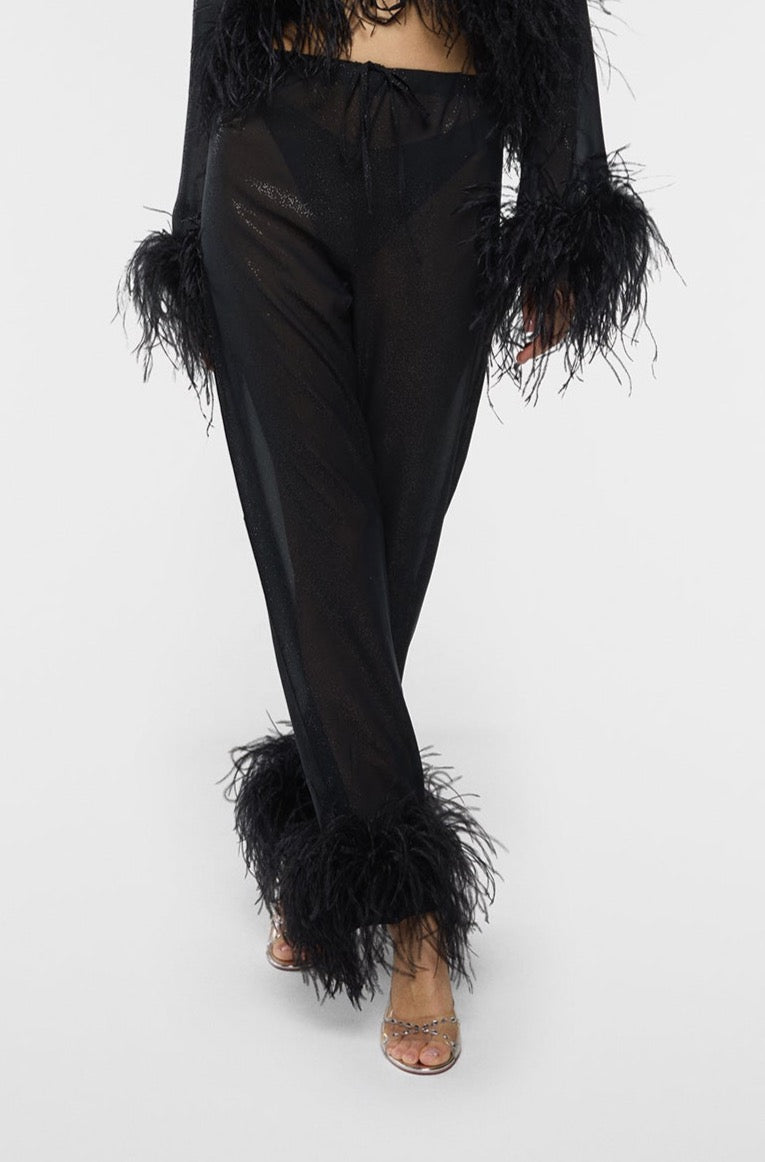 Prada feather clearance pants