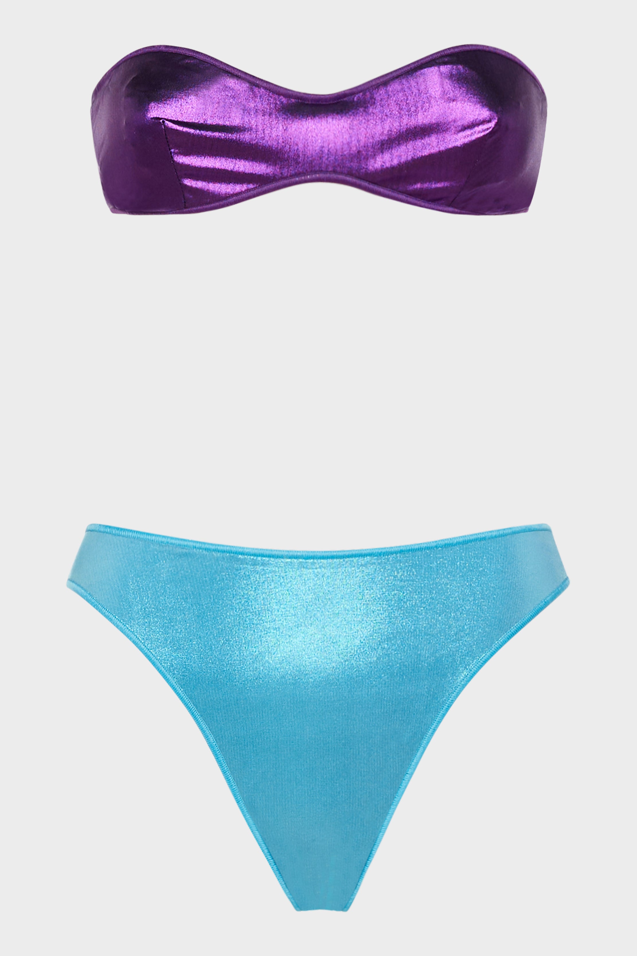 Laminated Bandeau Two Piece