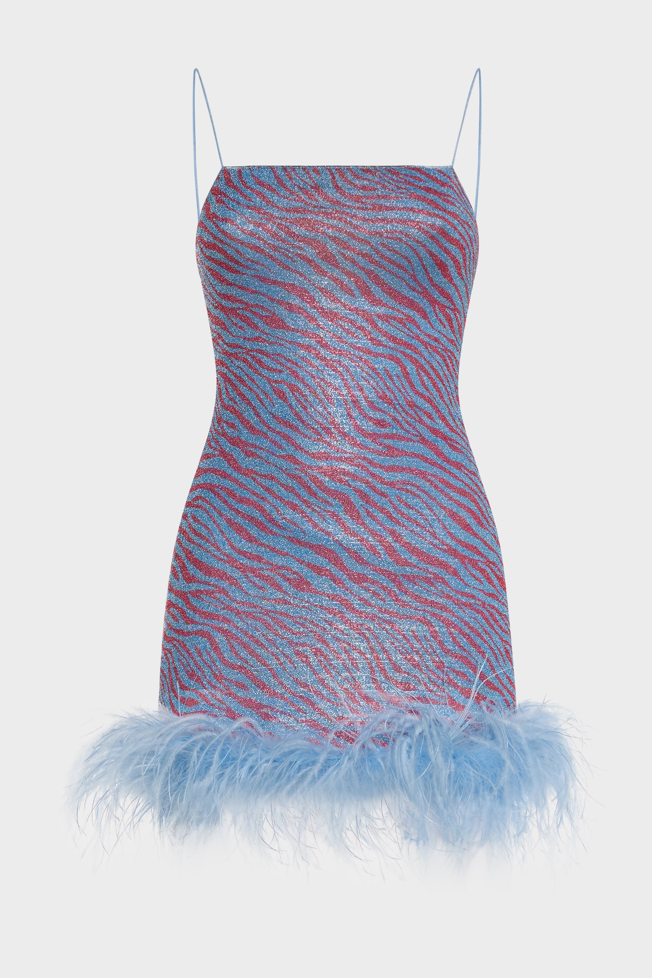 Animalier Plumage Mini Dress
