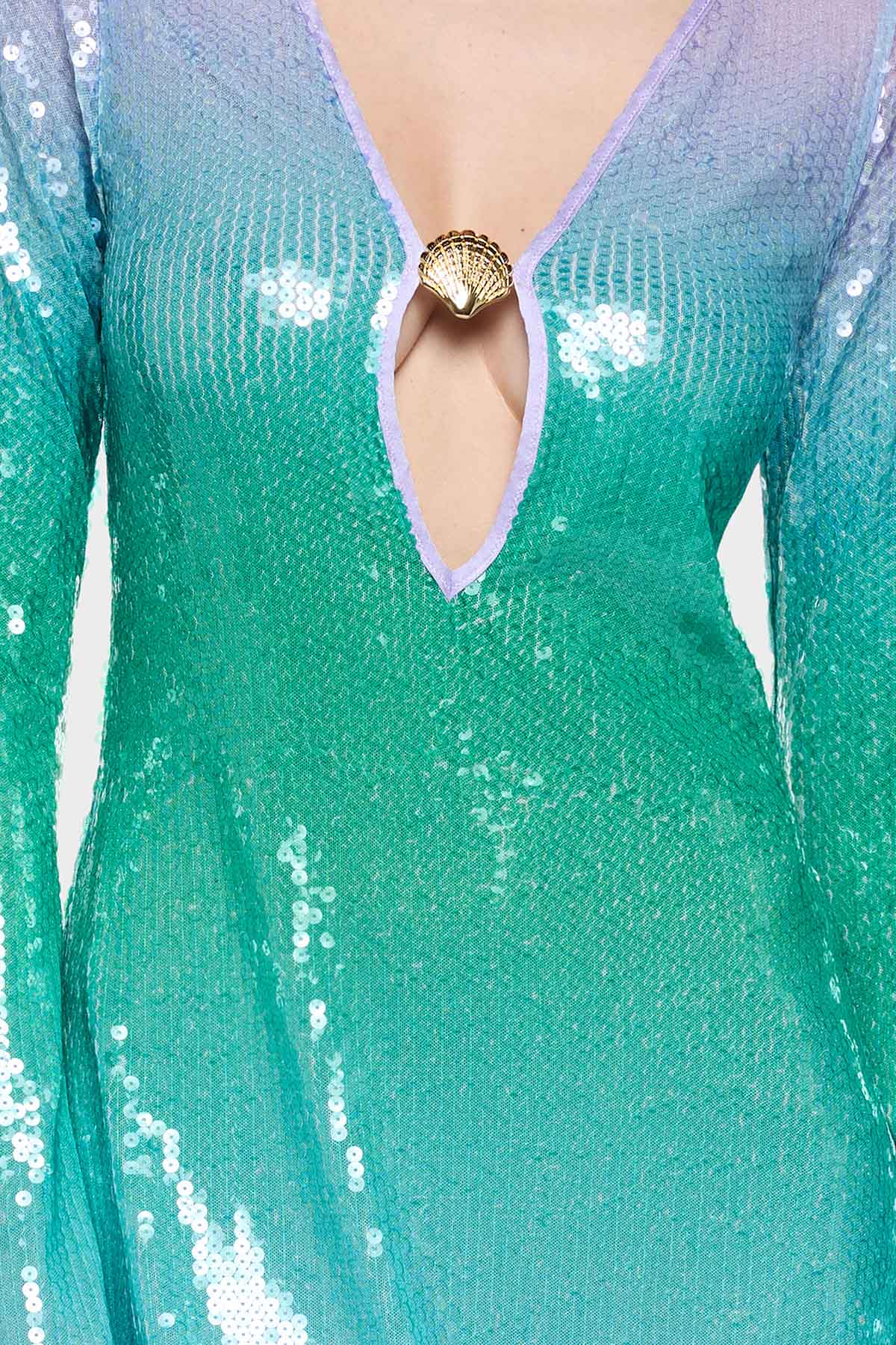 Paillettes Shell Kaftan