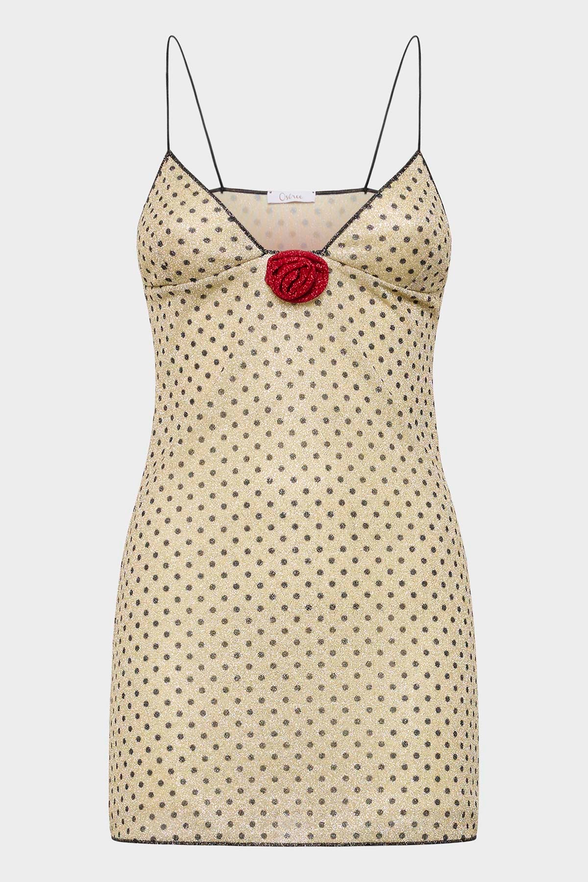 Lumière Rose Pois Mini Dress