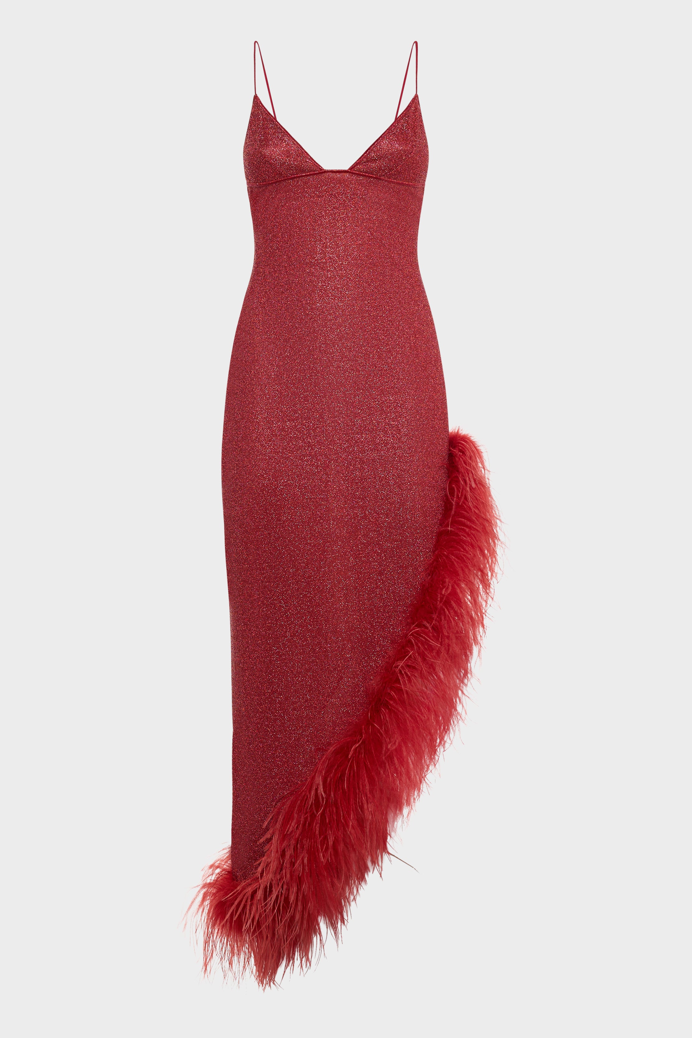 Lumière Plumage Asymmetrical Dress